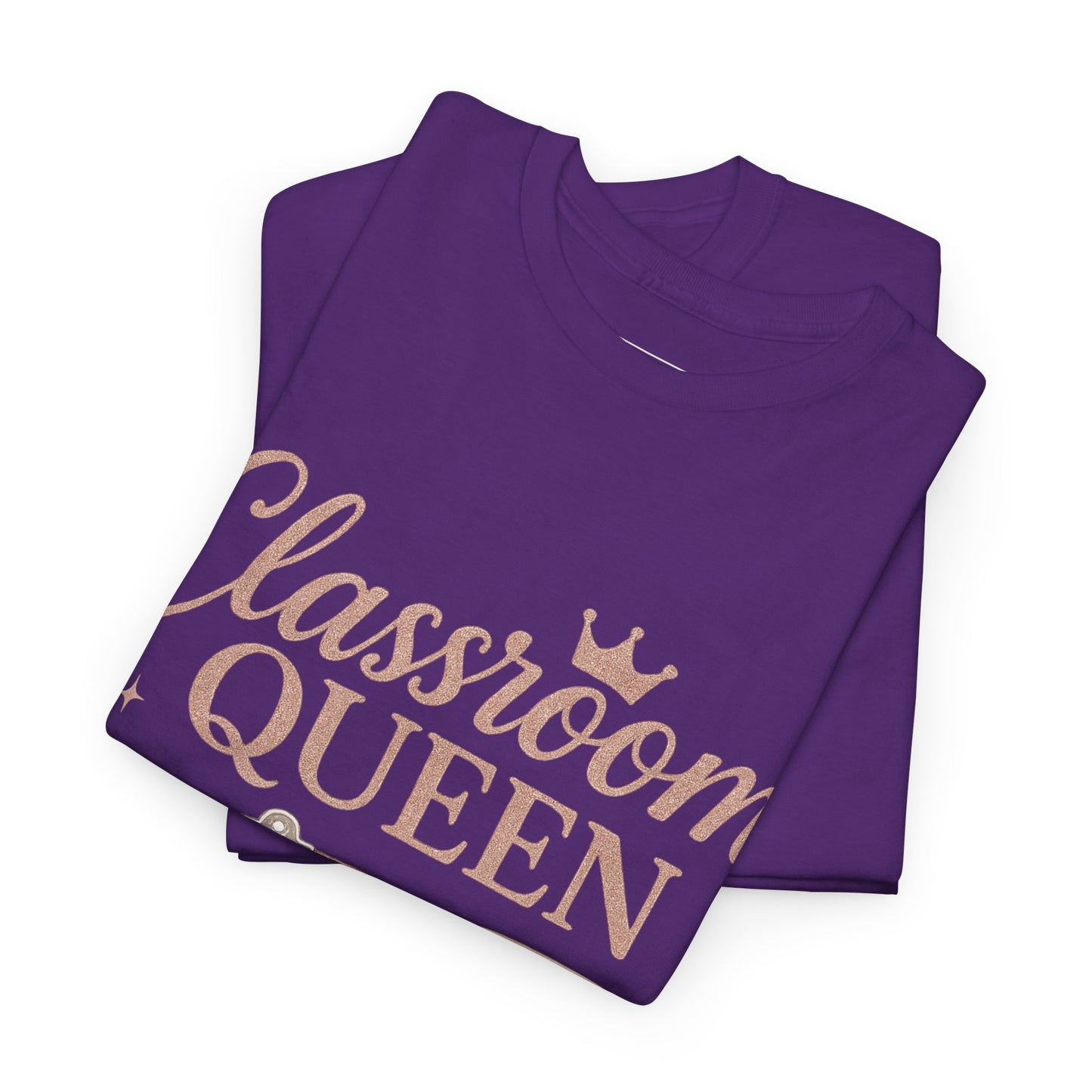Classroom Queen Tee, Fun Teacher Shirt, Back to School Gift, Educational Apparel, Teacher Appreciation, Unisex Cotton Tee