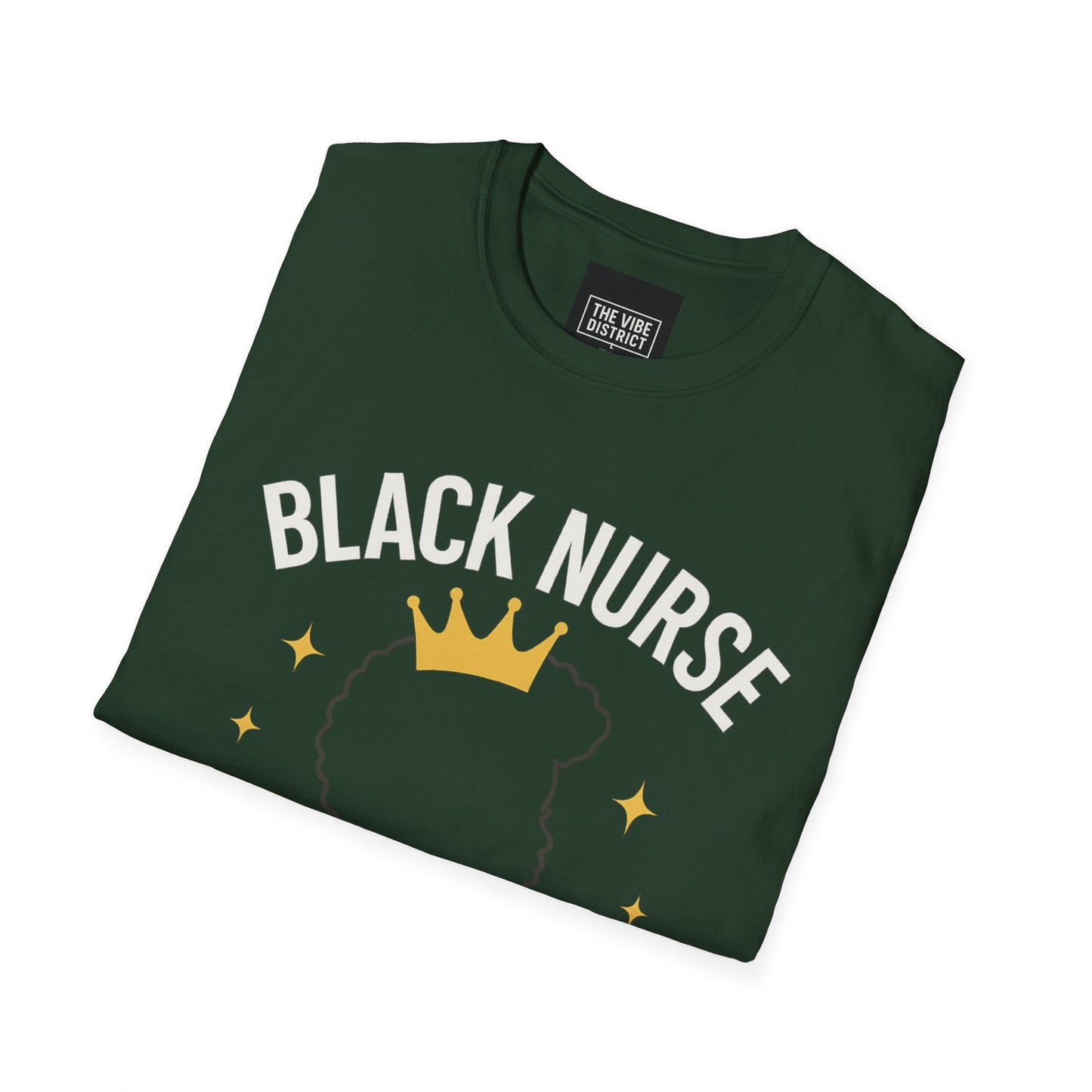 Black Nurse Magic Unisex Softstyle T-Shirt - Celebrate Healthcare Heroes