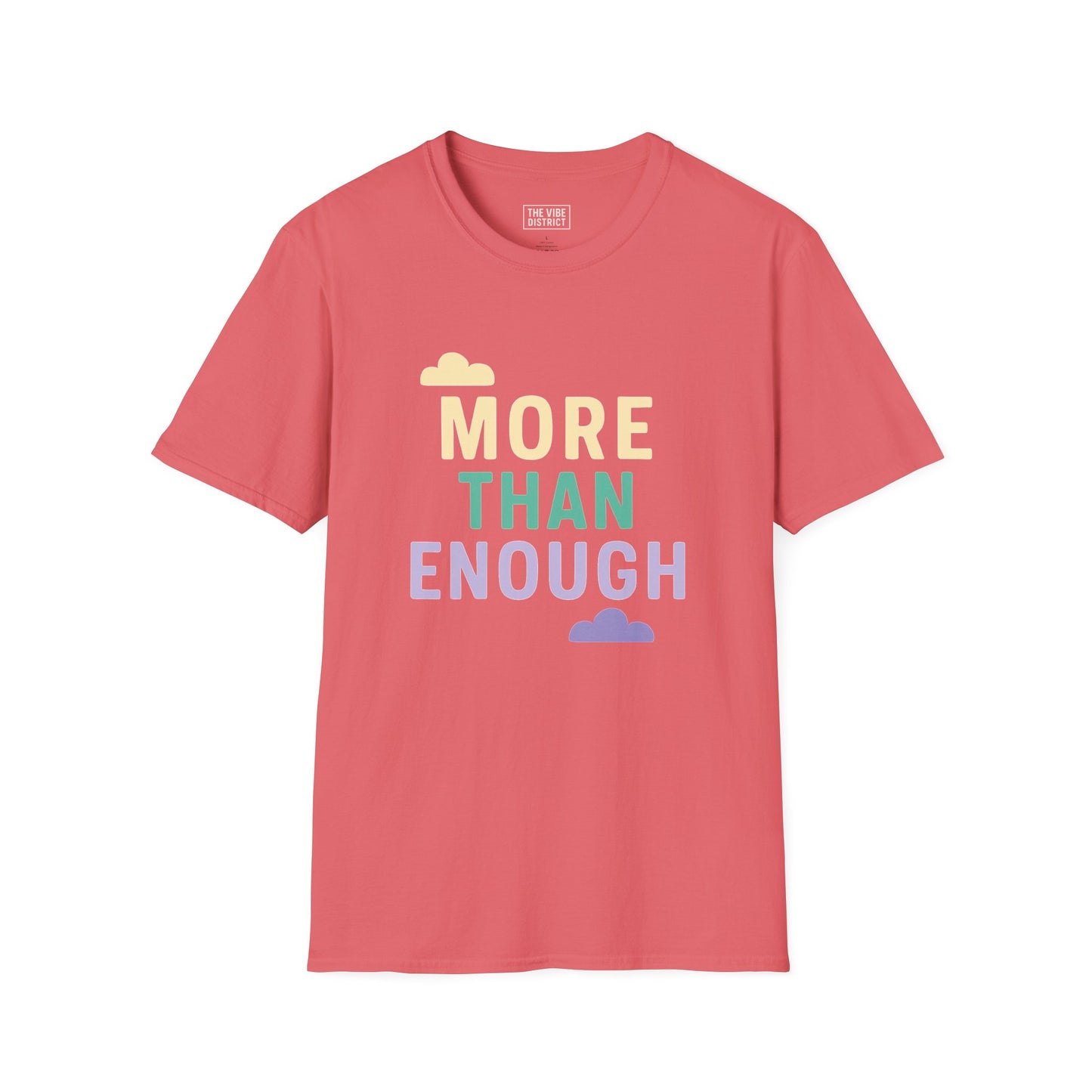 "More Than Enough" - Positive Affirmation Tee, Motivational Shirt, Everyday Wear, Gift Idea, Colorful Casual Wear