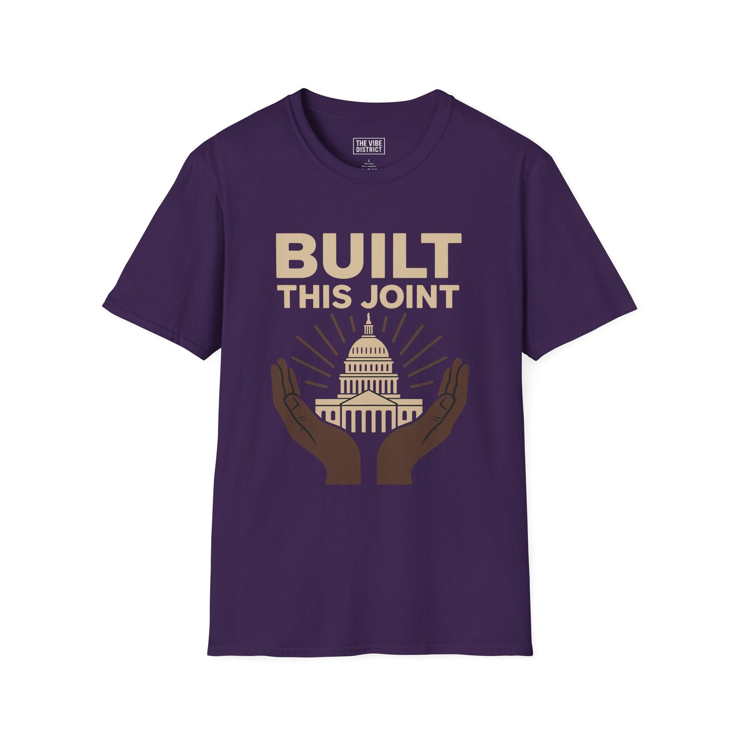 Capitol Hands T-Shirt | Built This Joint Tee | Unisex Graphic Shirt | Casual Wear | Gift for Activists | Political Apparel