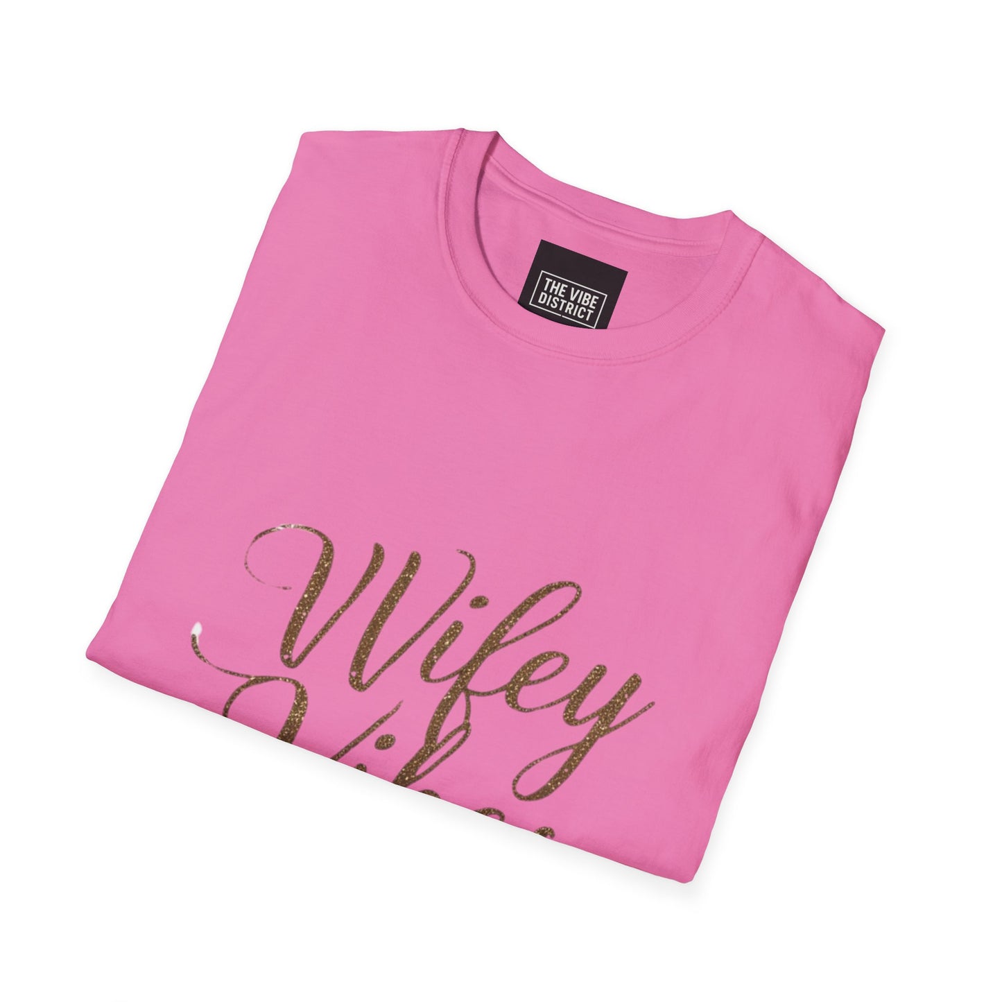 Wifey Vibes Unisex Softstyle T-Shirt - Perfect Gift for Brides and Newlyweds