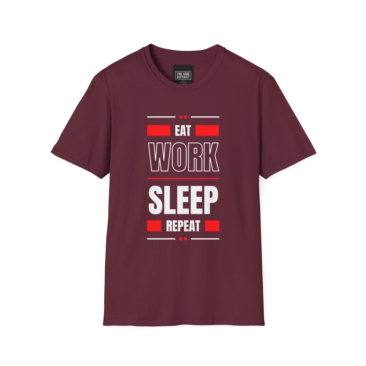 Eat Work Sleep Repeat Unisex Softstyle T-Shirt