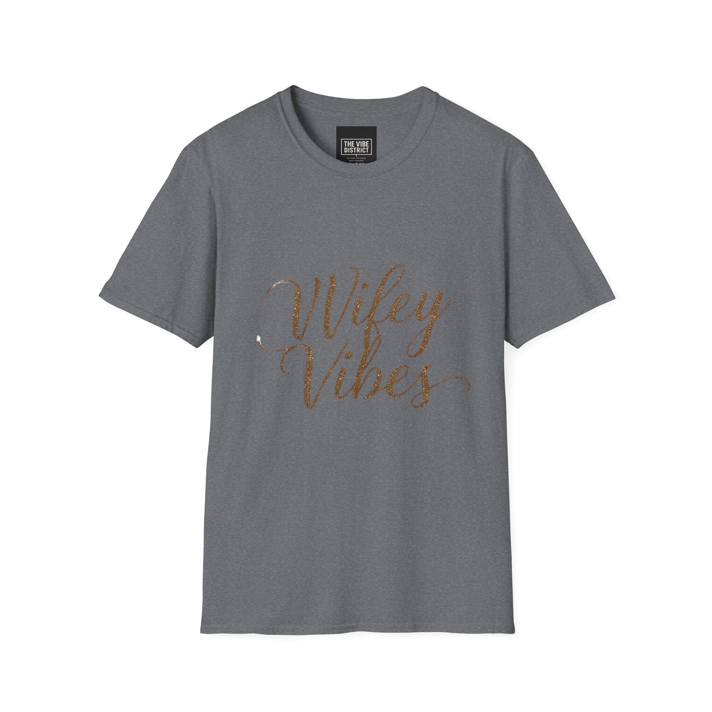 Wifey Vibes Unisex Softstyle T-Shirt - Perfect Gift for Brides and Newlyweds