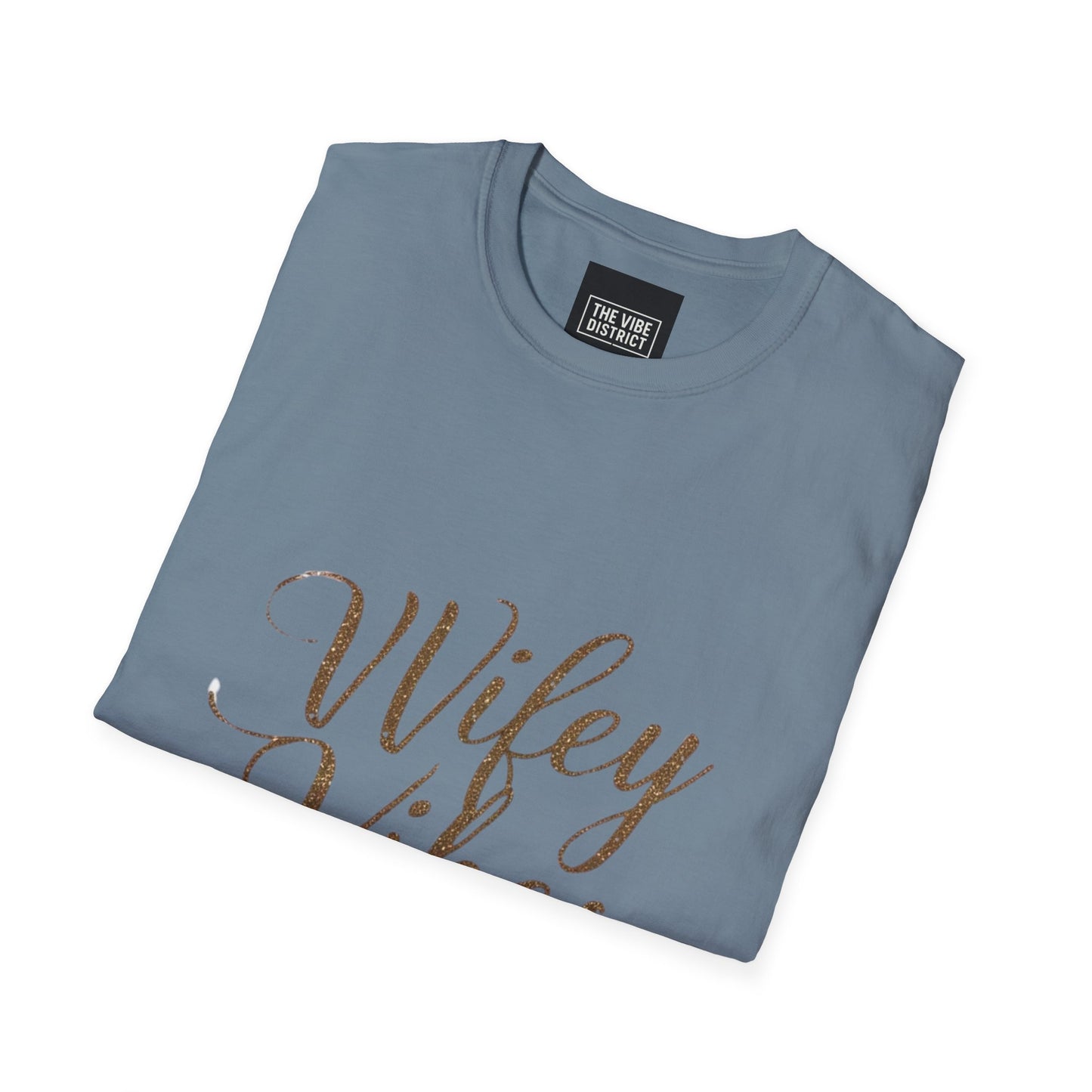 Wifey Vibes Unisex Softstyle T-Shirt - Perfect Gift for Brides and Newlyweds