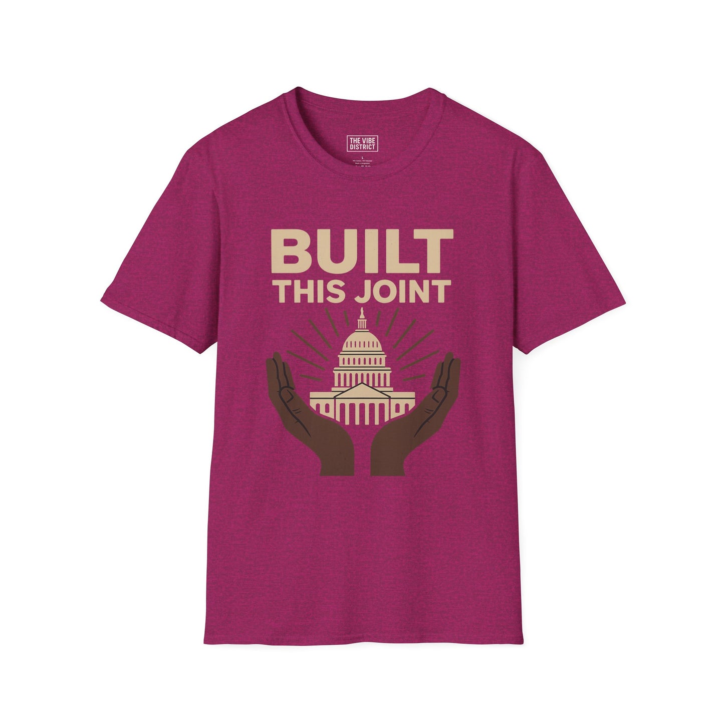 Capitol Hands T-Shirt | Built This Joint Tee | Unisex Graphic Shirt | Casual Wear | Gift for Activists | Political Apparel