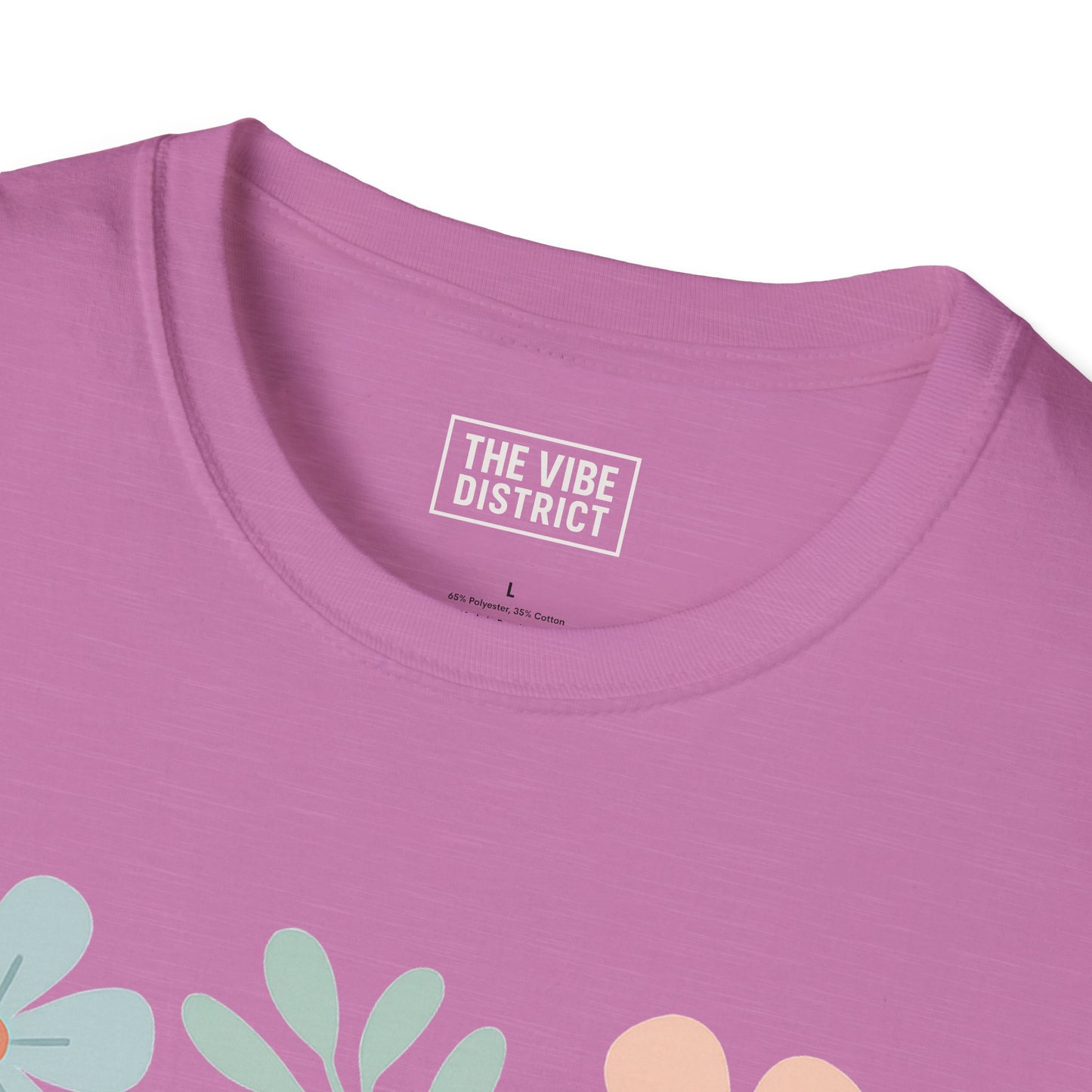 Self-Care Isn't Selfish Unisex Softstyle T-Shirt - Floral Design for Mental Health Awareness