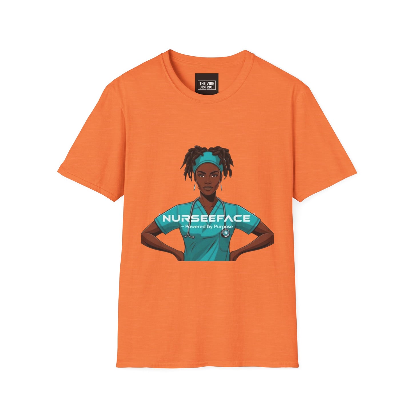 Nurse Graphic T-Shirt - Powered by Purpose - Unisex Softstyle Apparel