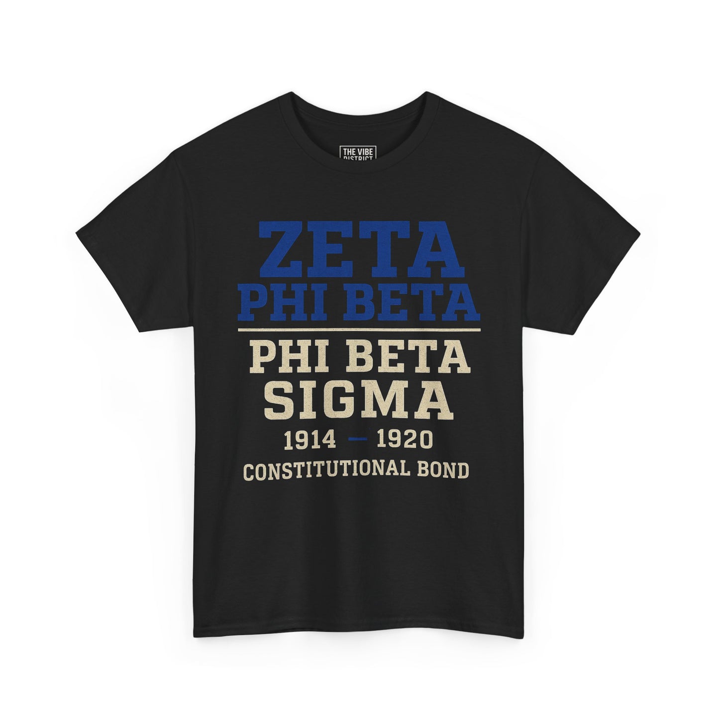 Zeta Phi Beta Unisex Heavy Cotton Tee, Sorority T-Shirt, College Apparel, Greek Life Shirt, Celebration Outfit, Gift for Sorority Sisters