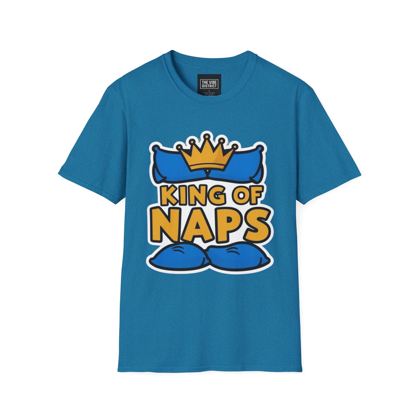 King of Naps Unisex Softstyle T-Shirt - Perfect Gift for Sleep Lovers