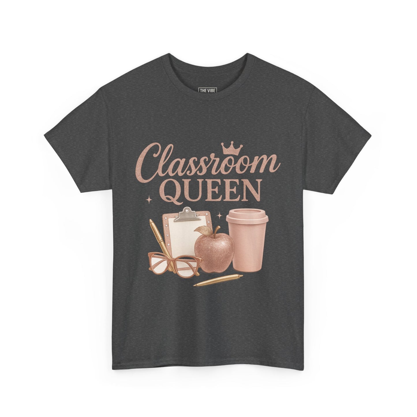 Classroom Queen Tee, Fun Teacher Shirt, Back to School Gift, Educational Apparel, Teacher Appreciation, Unisex Cotton Tee