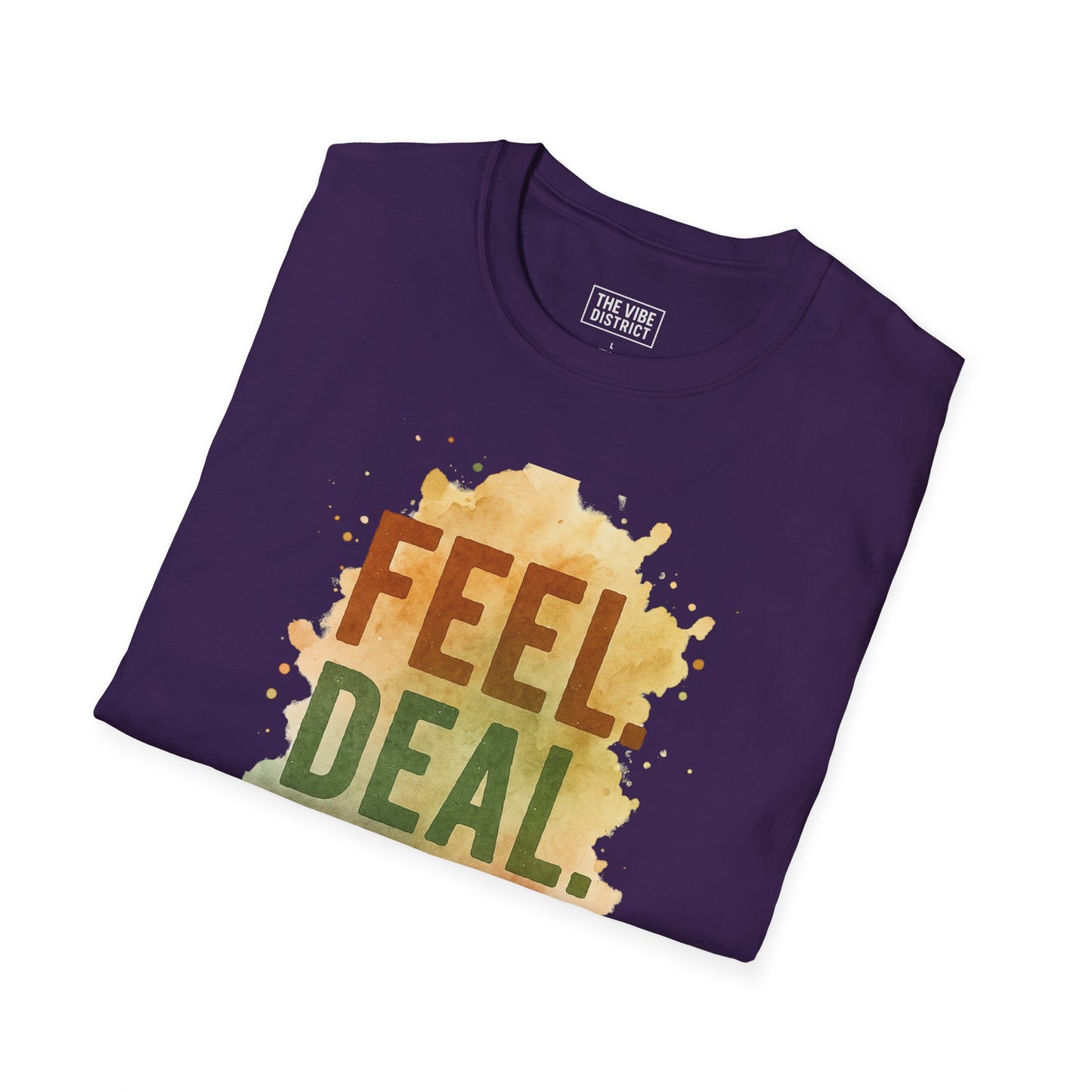 Feel Deal Heal Unisex Softstyle T-Shirt | Inspirational Casual Tee
