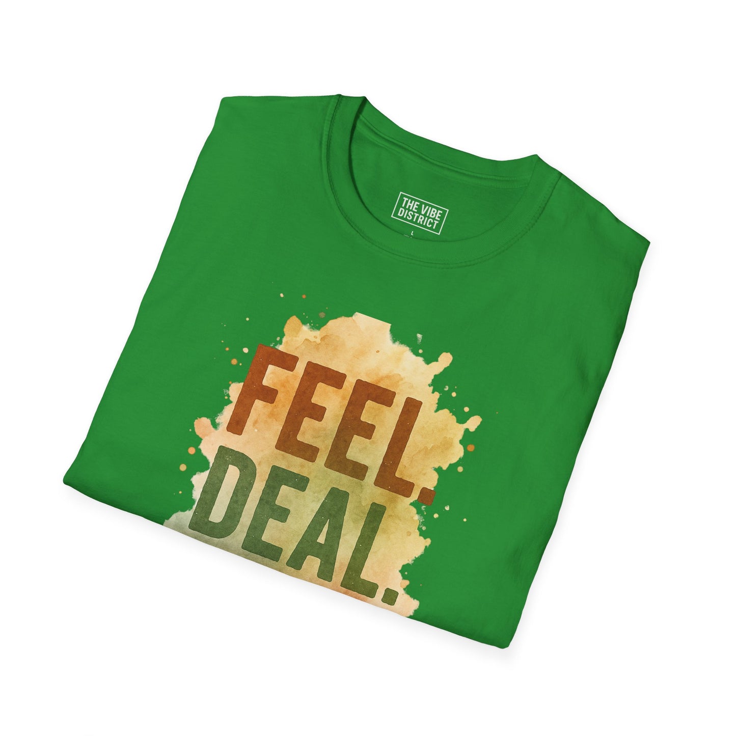 Feel Deal Heal Unisex Softstyle T-Shirt | Inspirational Casual Tee