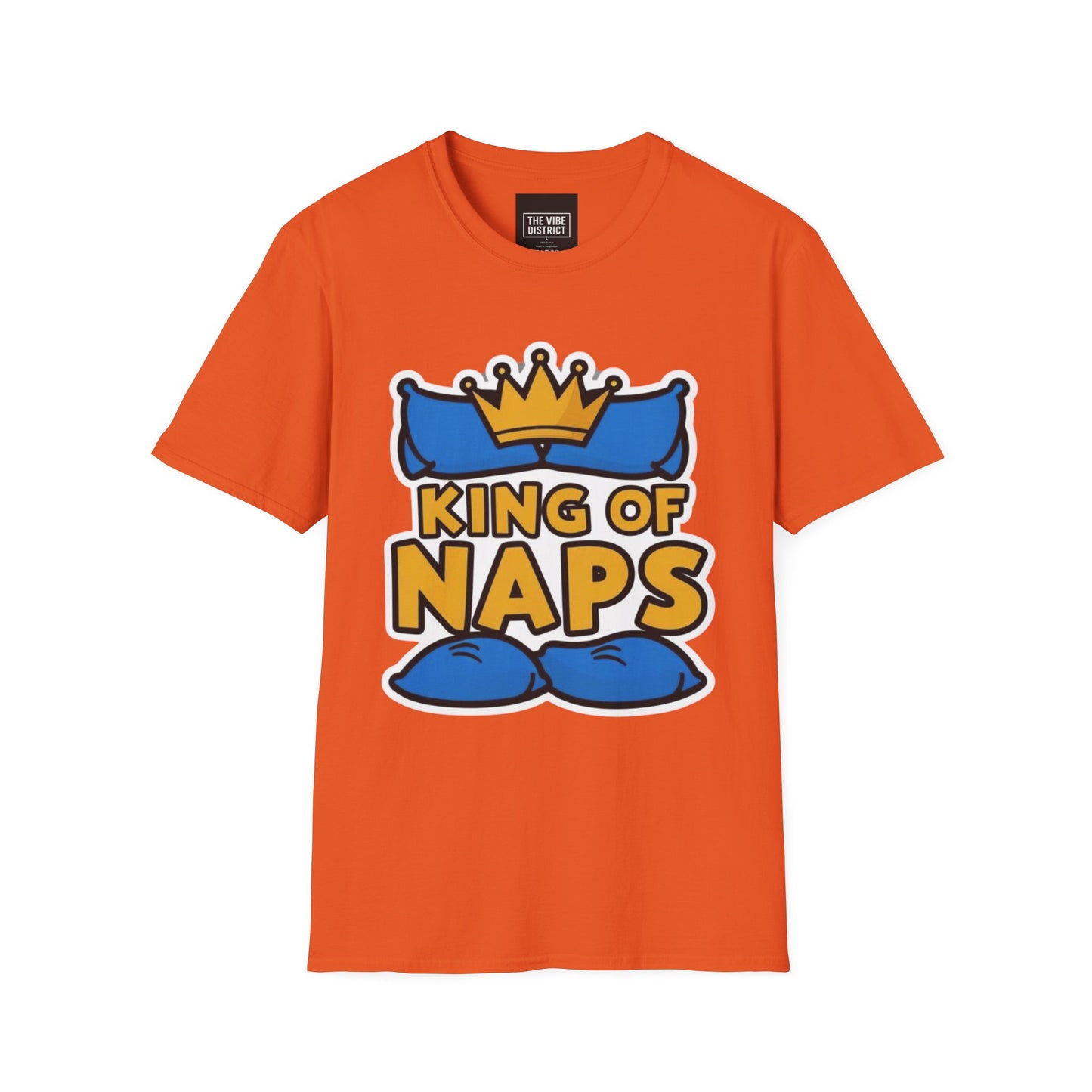 King of Naps Unisex Softstyle T-Shirt - Perfect Gift for Sleep Lovers