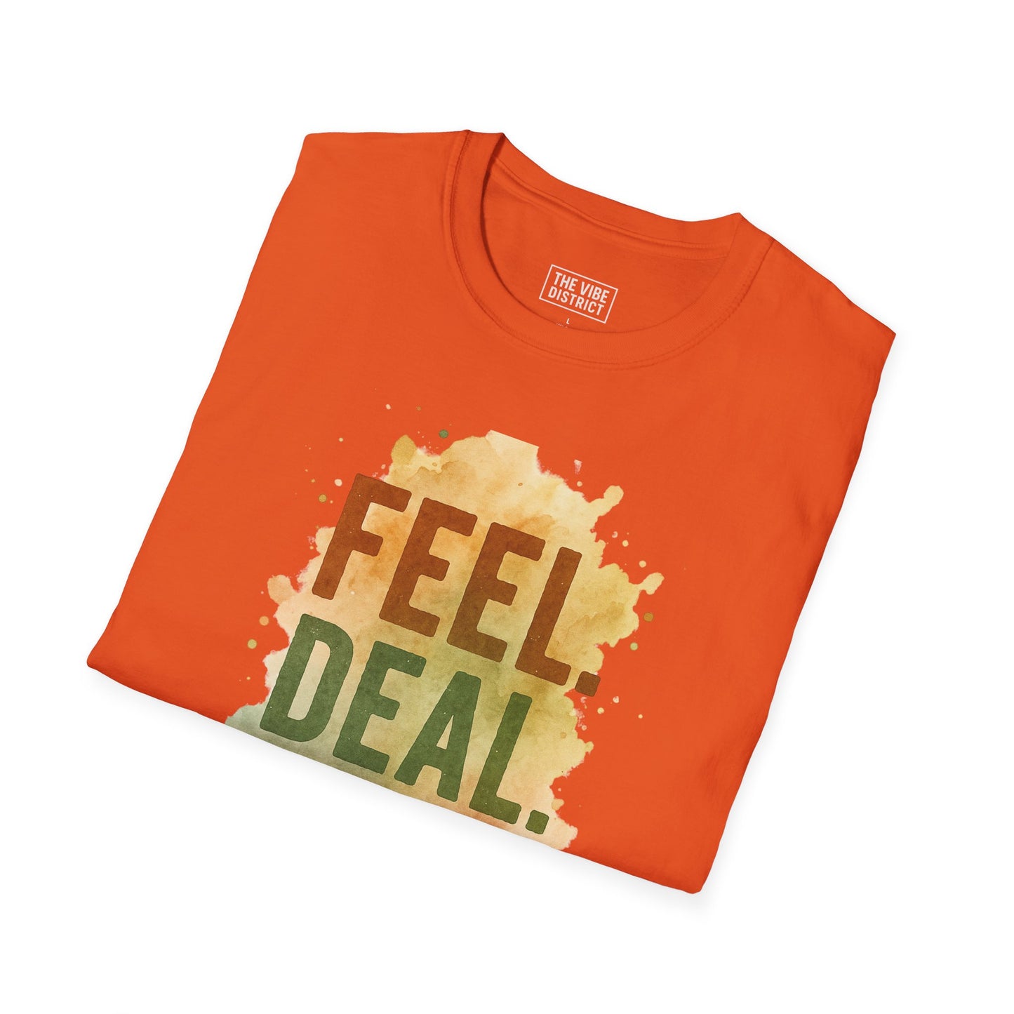 Feel Deal Heal Unisex Softstyle T-Shirt | Inspirational Casual Tee