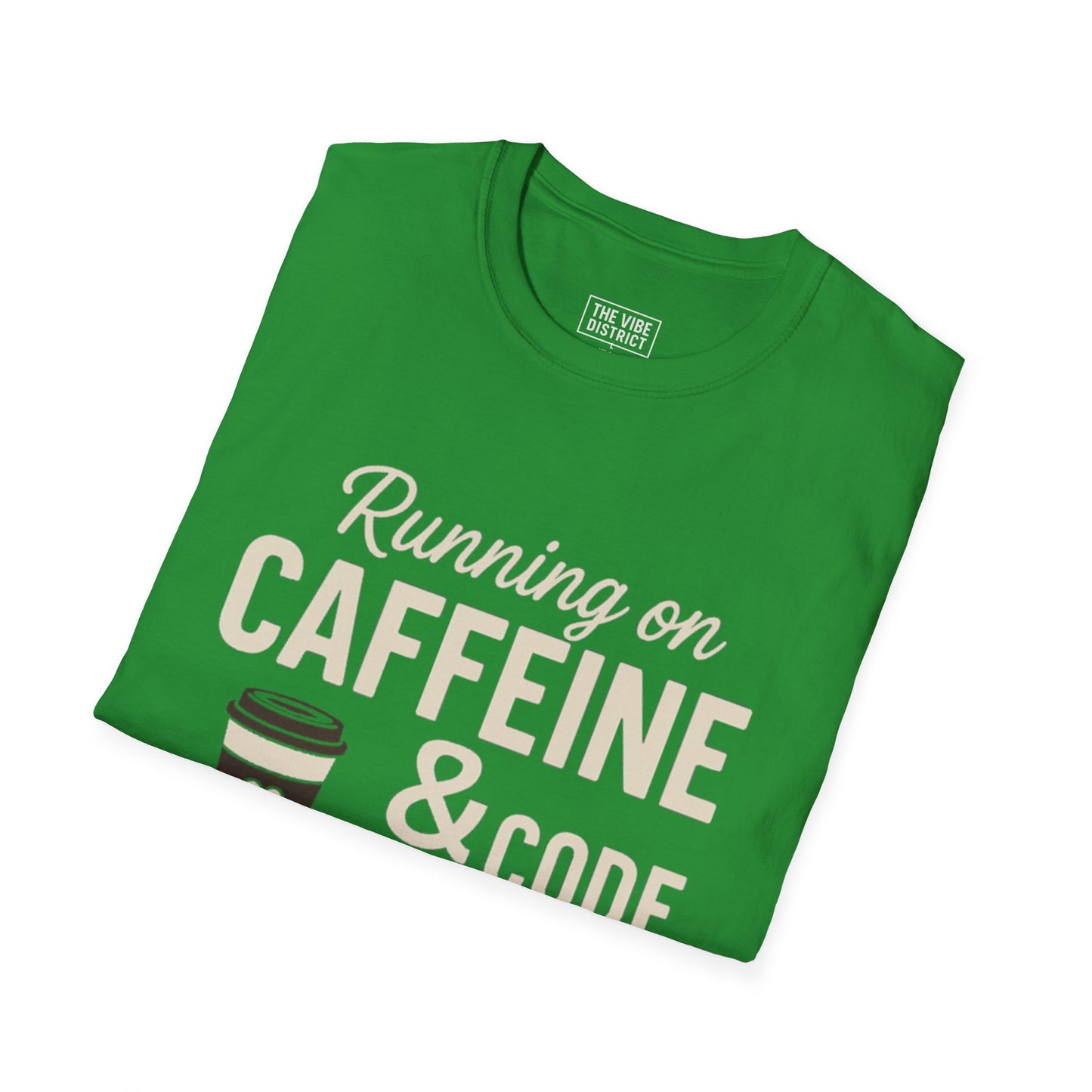 Funny Caffeine & Code Unisex T-Shirt - Perfect for Programmers & Coffee Lovers