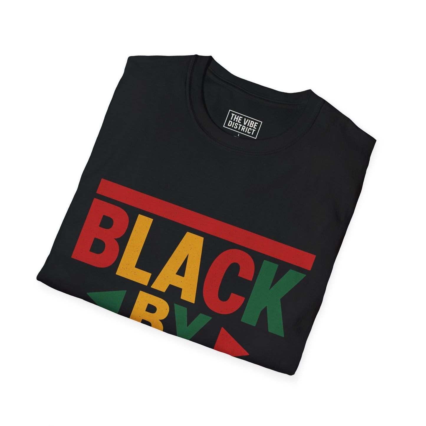 Black by Demand Unisex Softstyle T-Shirt - Celebrate Empowerment & Culture