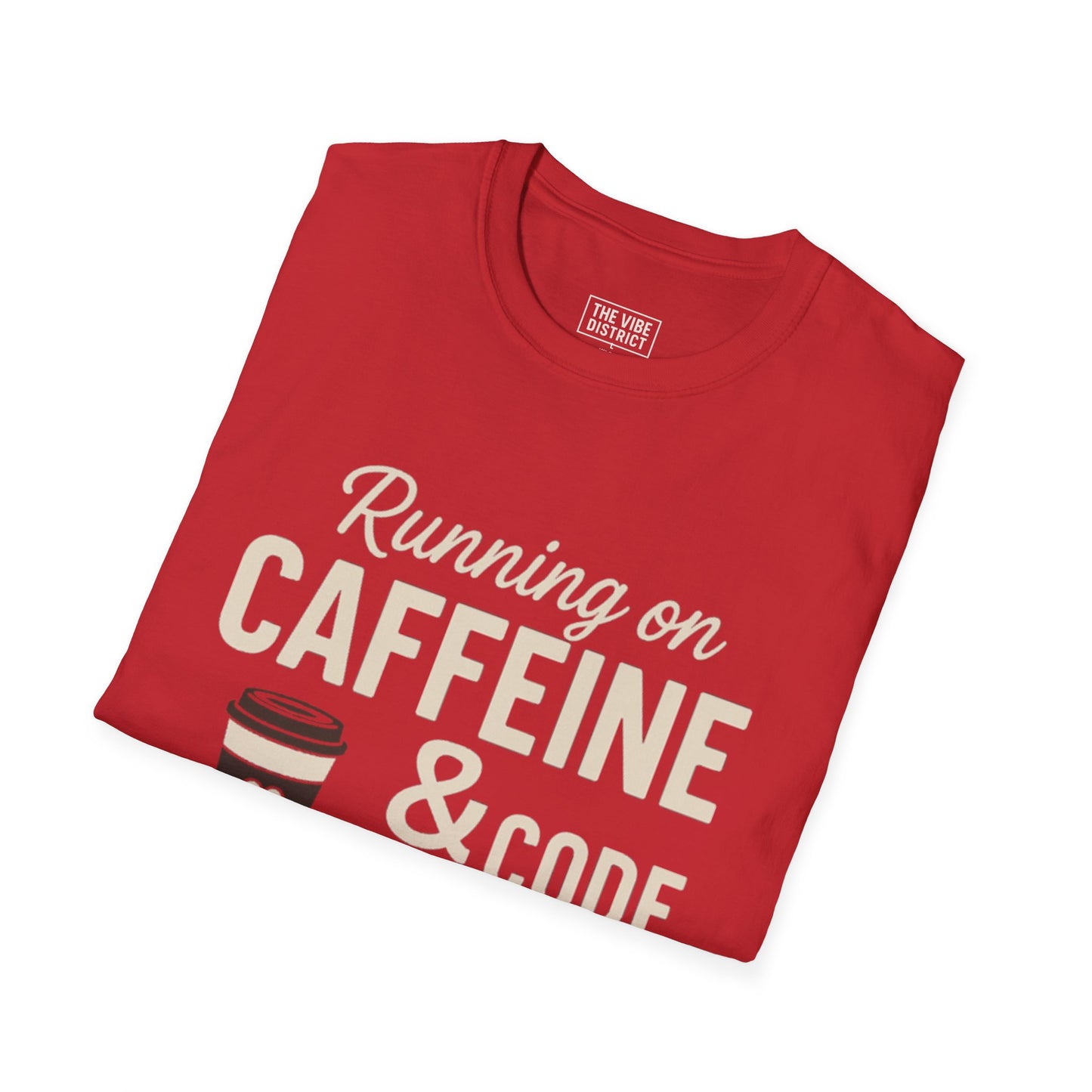 Funny Caffeine & Code Unisex T-Shirt - Perfect for Programmers & Coffee Lovers
