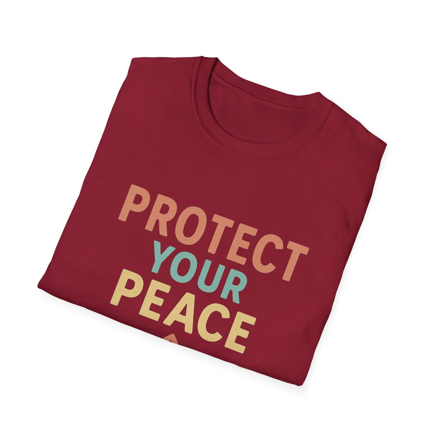 Protect Your Peace T-Shirt, Unisex Motivational Tee, Mindfulness Apparel, Gift for Yoga Lovers, Stress Relief Shirt