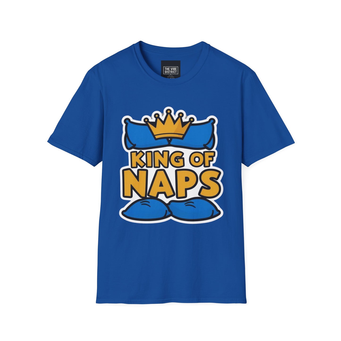 King of Naps Unisex Softstyle T-Shirt - Perfect Gift for Sleep Lovers