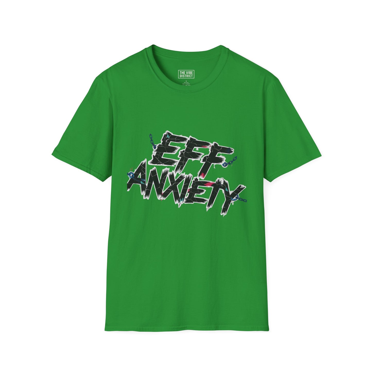 Eff Anxiety Unisex Softstyle T-Shirt - Casual Comfort for Mental Health Awareness
