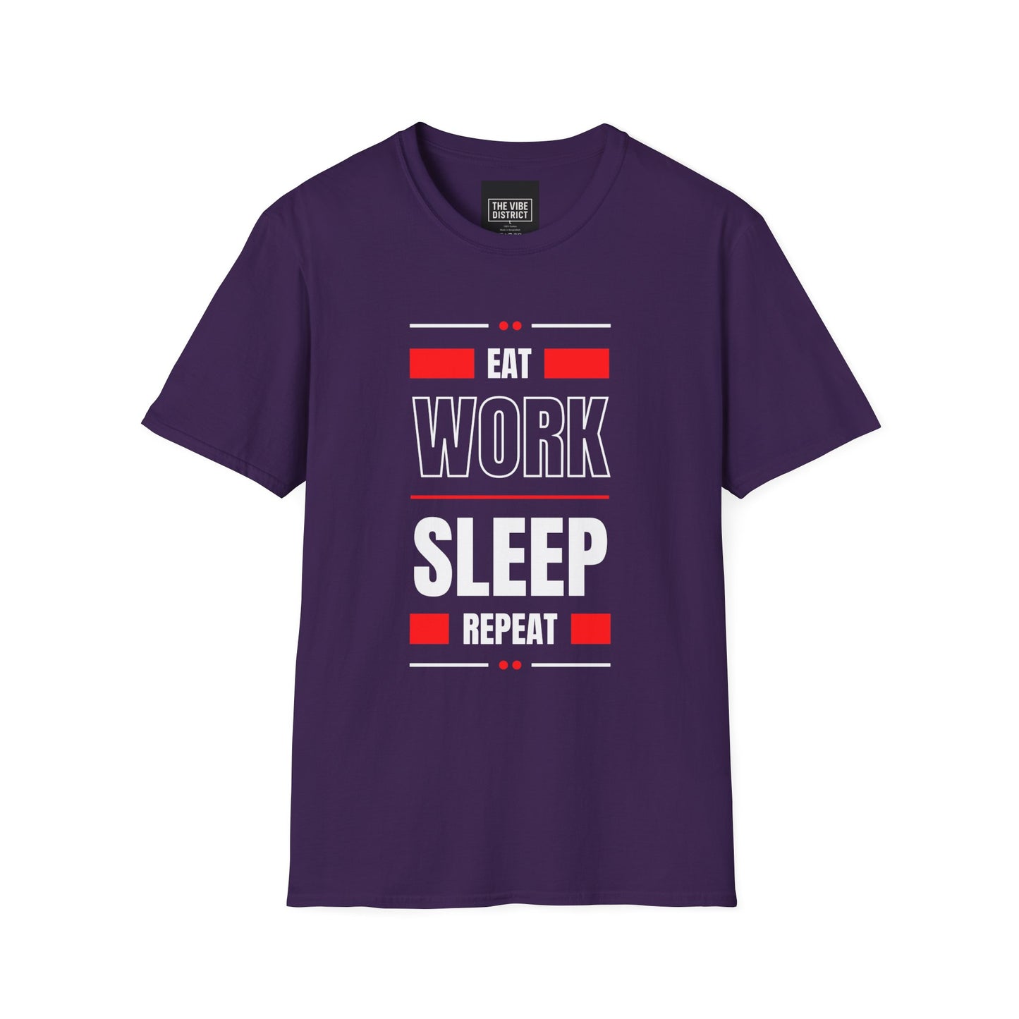 Eat Work Sleep Repeat Unisex Softstyle T-Shirt