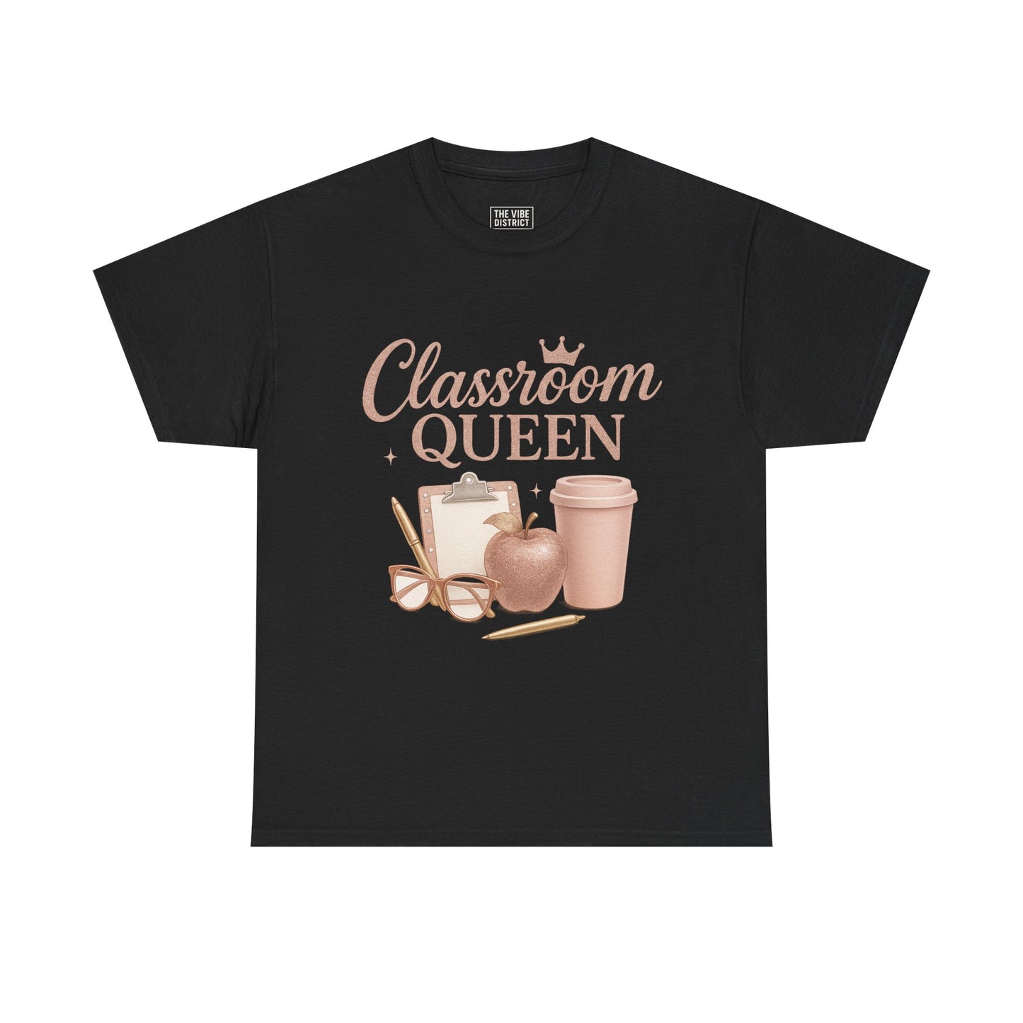 Classroom Queen Tee, Fun Teacher Shirt, Back to School Gift, Educational Apparel, Teacher Appreciation, Unisex Cotton Tee