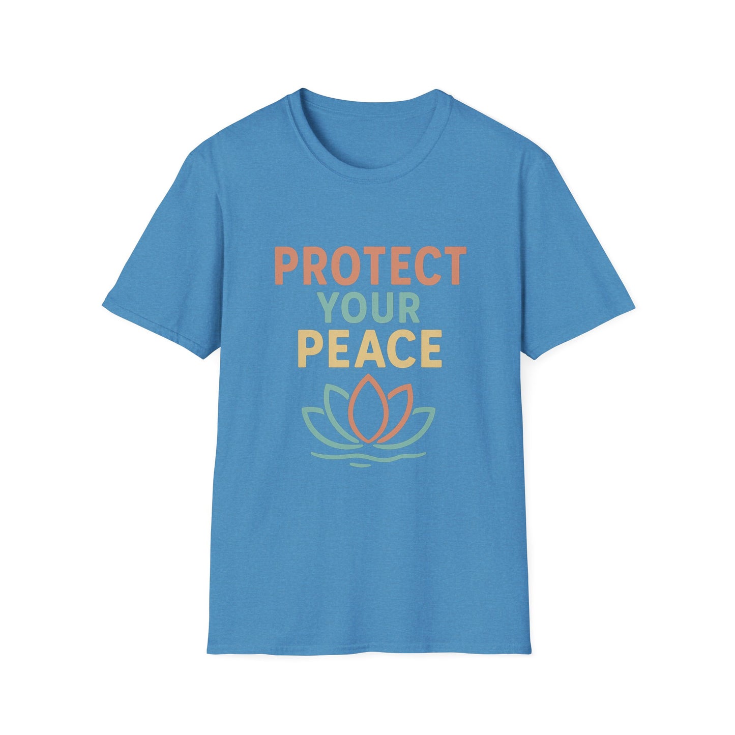 Protect Your Peace T-Shirt, Unisex Motivational Tee, Mindfulness Apparel, Gift for Yoga Lovers, Stress Relief Shirt