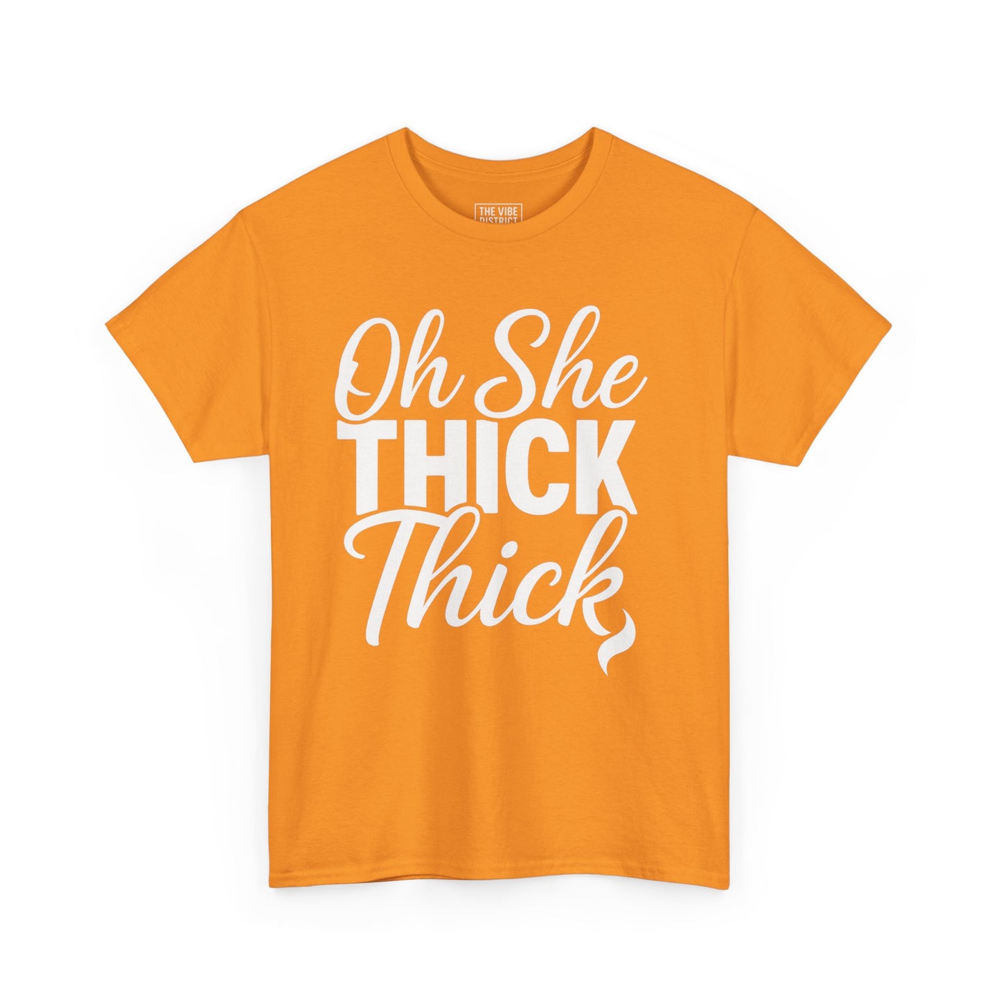 Oh She Thick Unisex Heavy Cotton Tee, Funny Graphic Tee, Casual Wear, Plus Size Shirt, Gift for Her