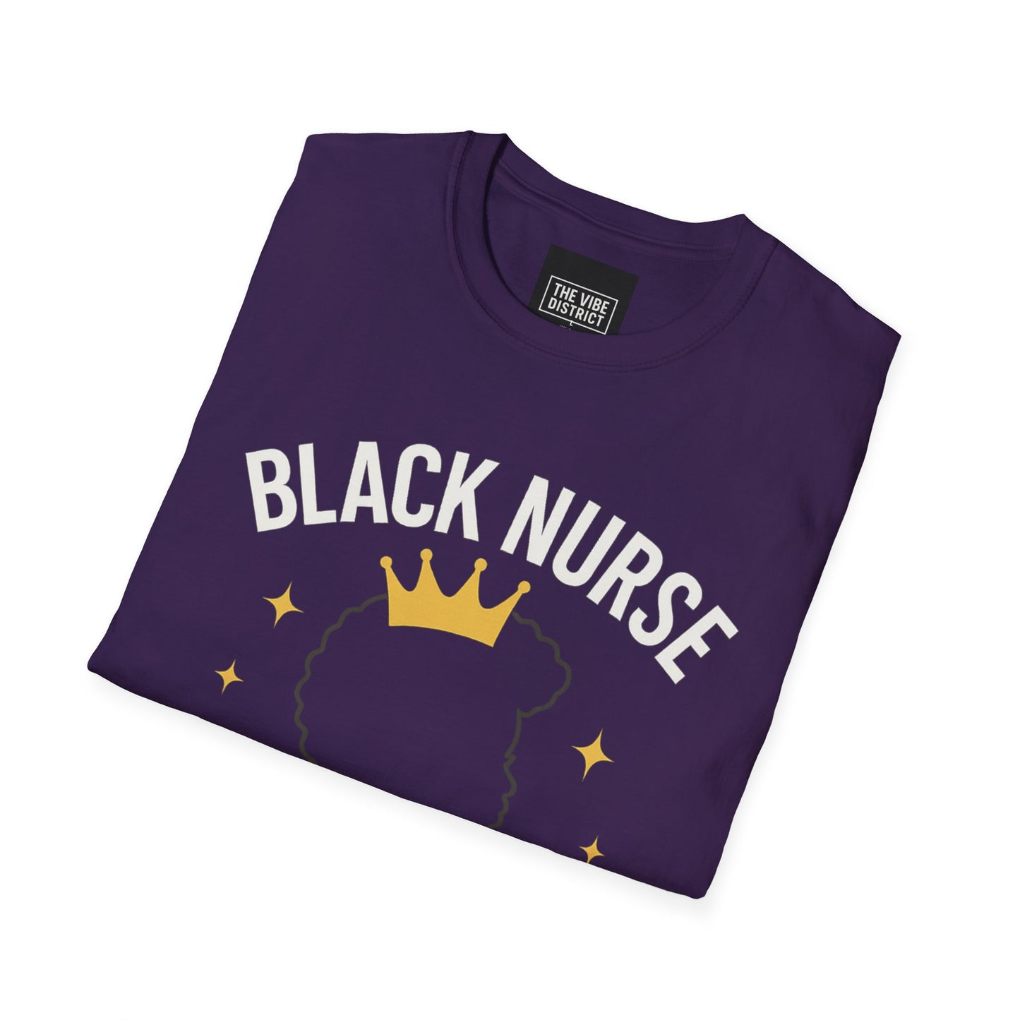 Black Nurse Magic Unisex Softstyle T-Shirt - Celebrate Healthcare Heroes