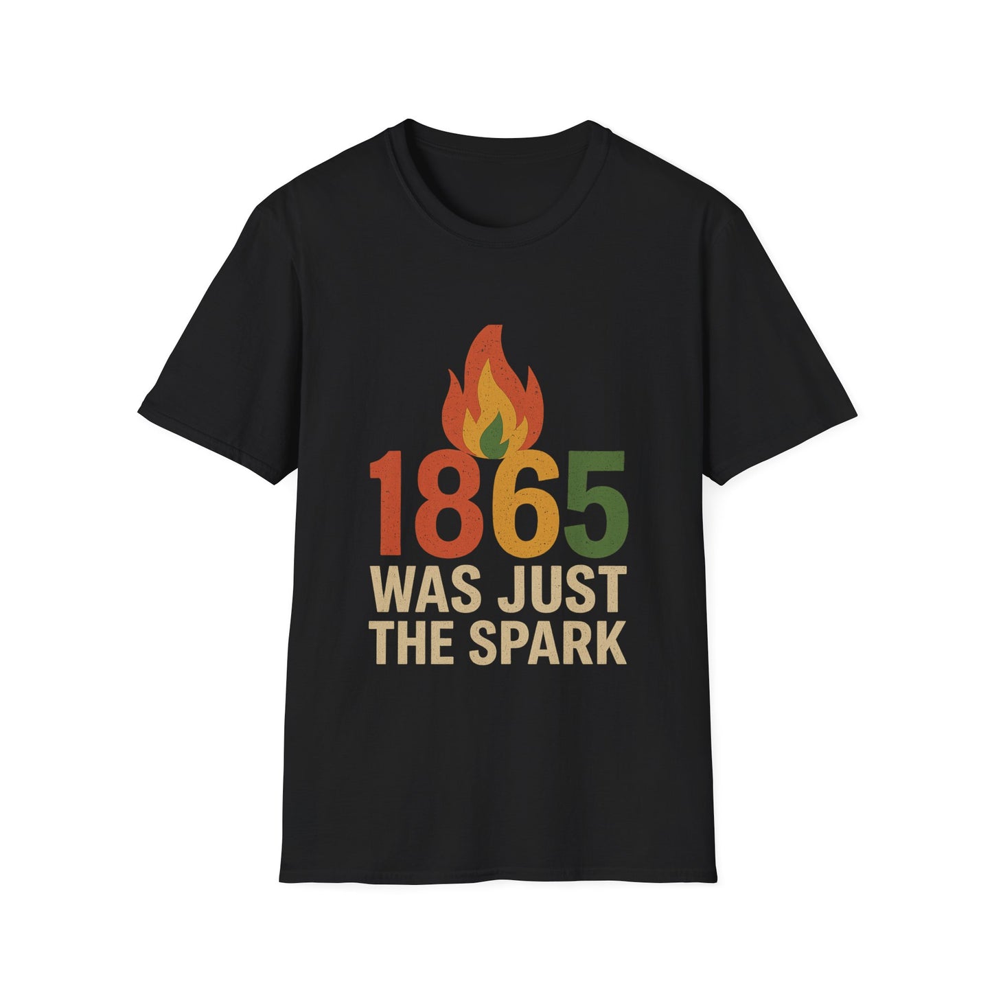 Ignite Change Unisex Softstyle T-Shirt, 1865 Graphic Tee, Black History Apparel, Gift for Activists, Comfortable Casual Wear