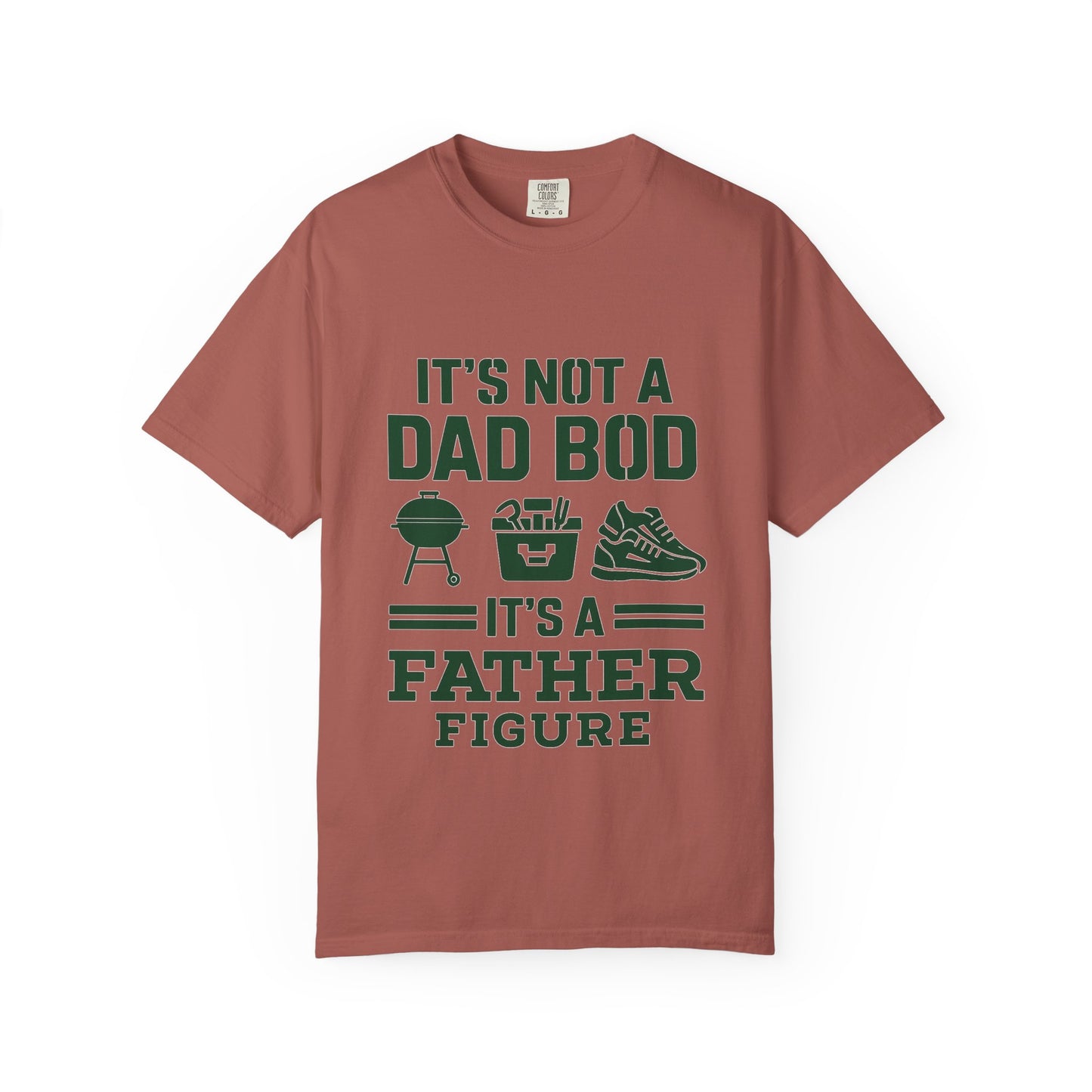 Father Figure T-Shirt, Unisex Dad Bod Tee, Gift for Father's Day, Funny Dad Shirt, Summer Casual Wear, BBQ Lover Apparel