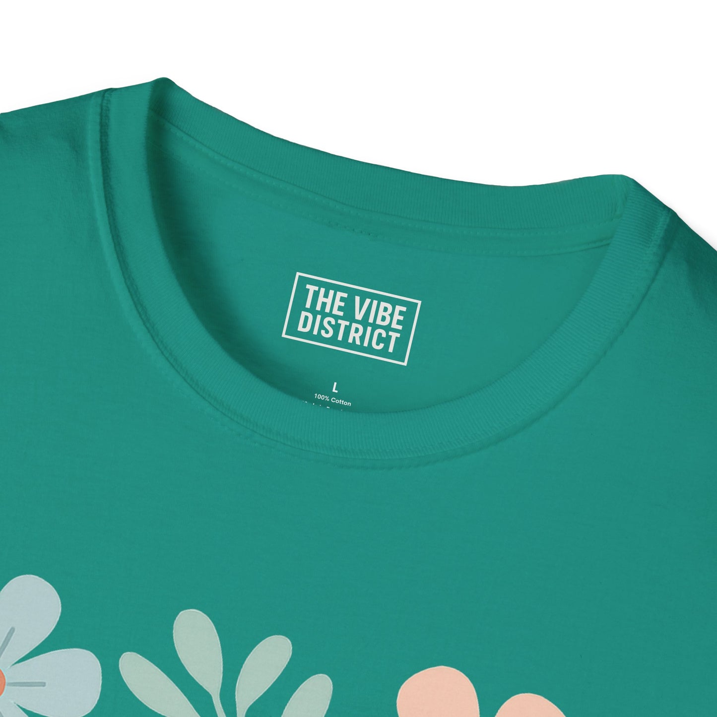 Self-Care Isn't Selfish Unisex Softstyle T-Shirt - Floral Design for Mental Health Awareness