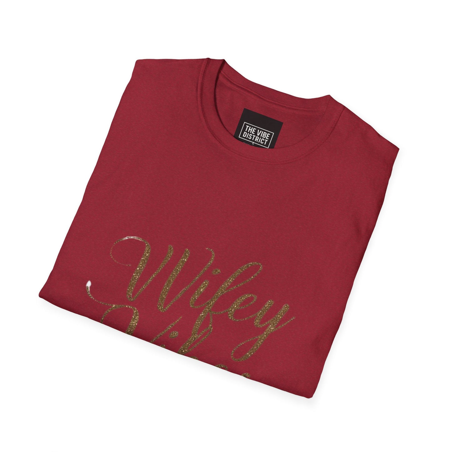 Wifey Vibes Unisex Softstyle T-Shirt - Perfect Gift for Brides and Newlyweds