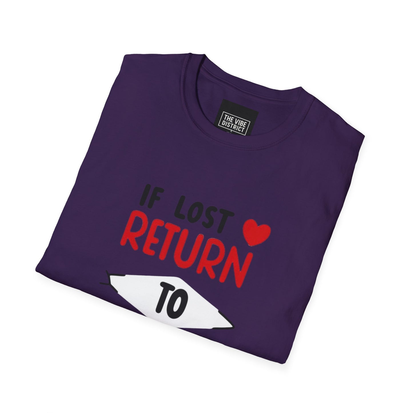If Lost Return to BAE Unisex Softstyle T-Shirt - Cute Couples Gift
