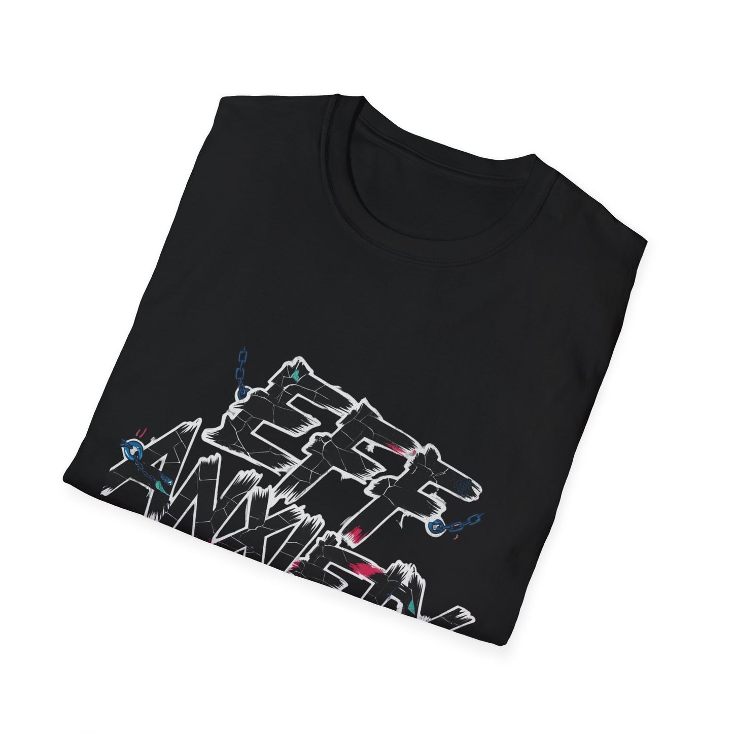 Eff Anxiety Unisex Softstyle T-Shirt - Casual Comfort for Mental Health Awareness