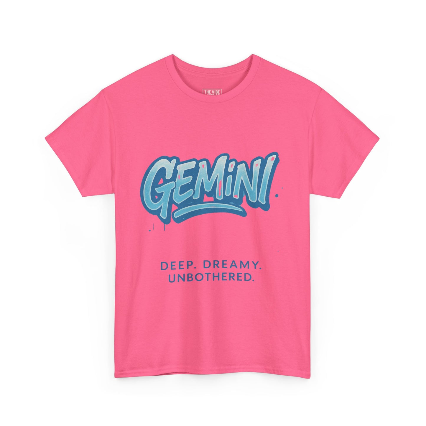 Gemini Unisex Heavy Cotton Tee - Deep, Dreamy, Unbothered - Astrology Gift, Zodiac Tee, Horoscope Shirt, Birthday Gift, Star Sign Apparel