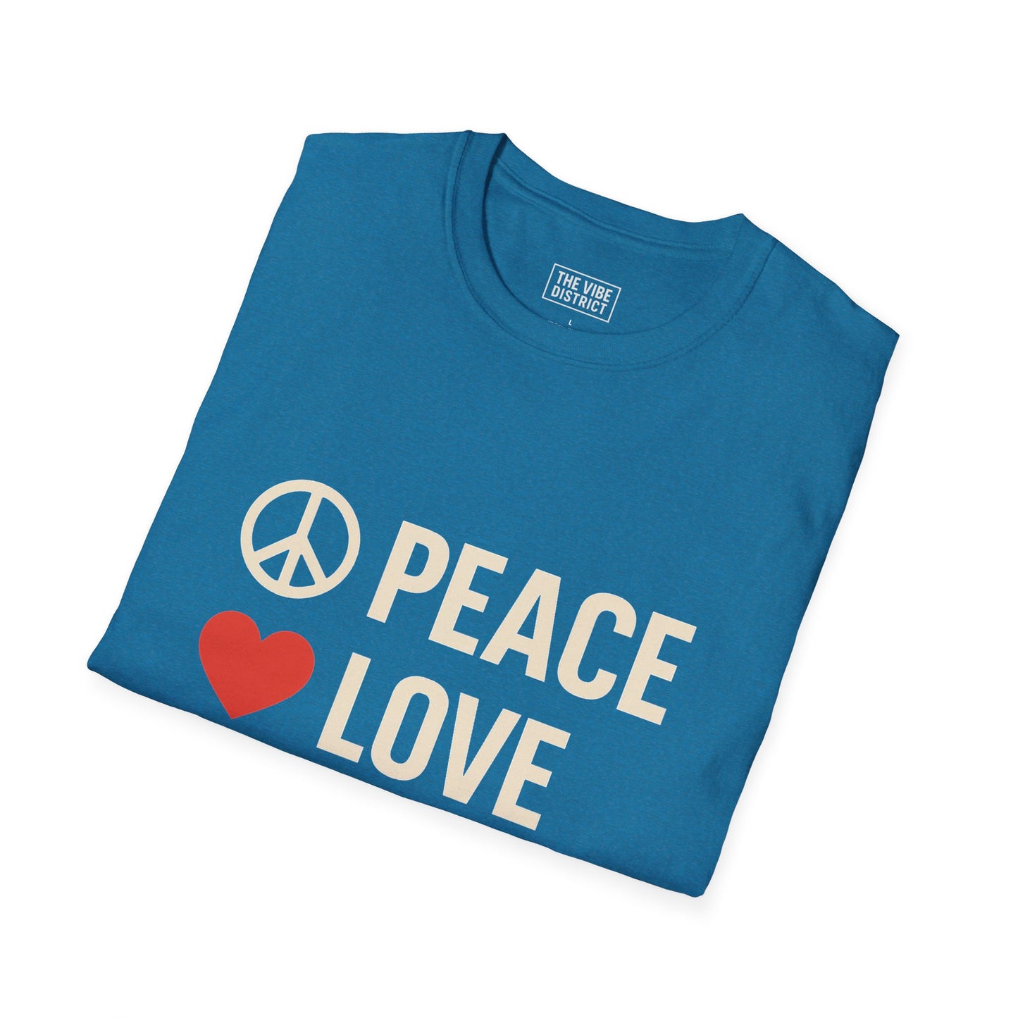 Peace Love Progress Unisex Softstyle T-Shirt, Casual Tee, Gift for Activists, Comfortable Wear, Fundraiser Event Shirt