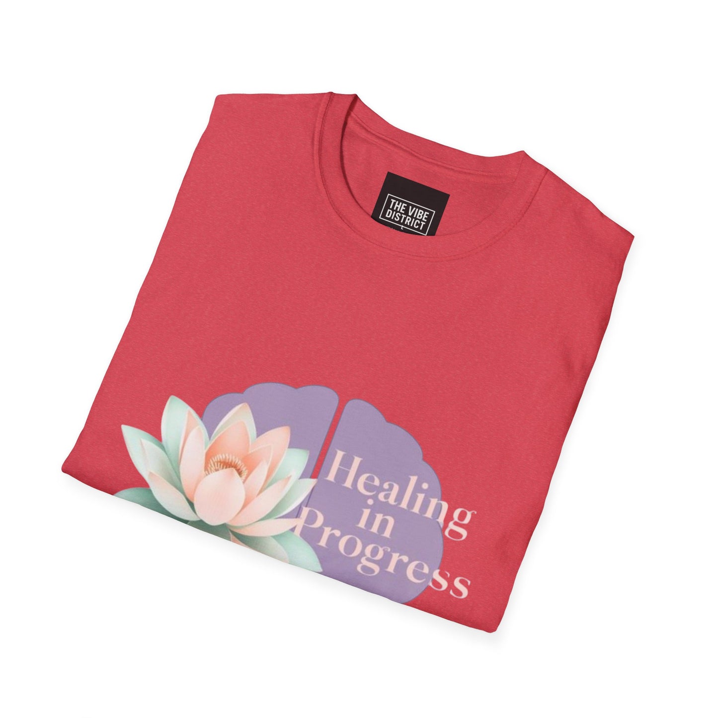 Healing in Progress Unisex Softstyle T-Shirt - Mindfulness & Wellness Apparel