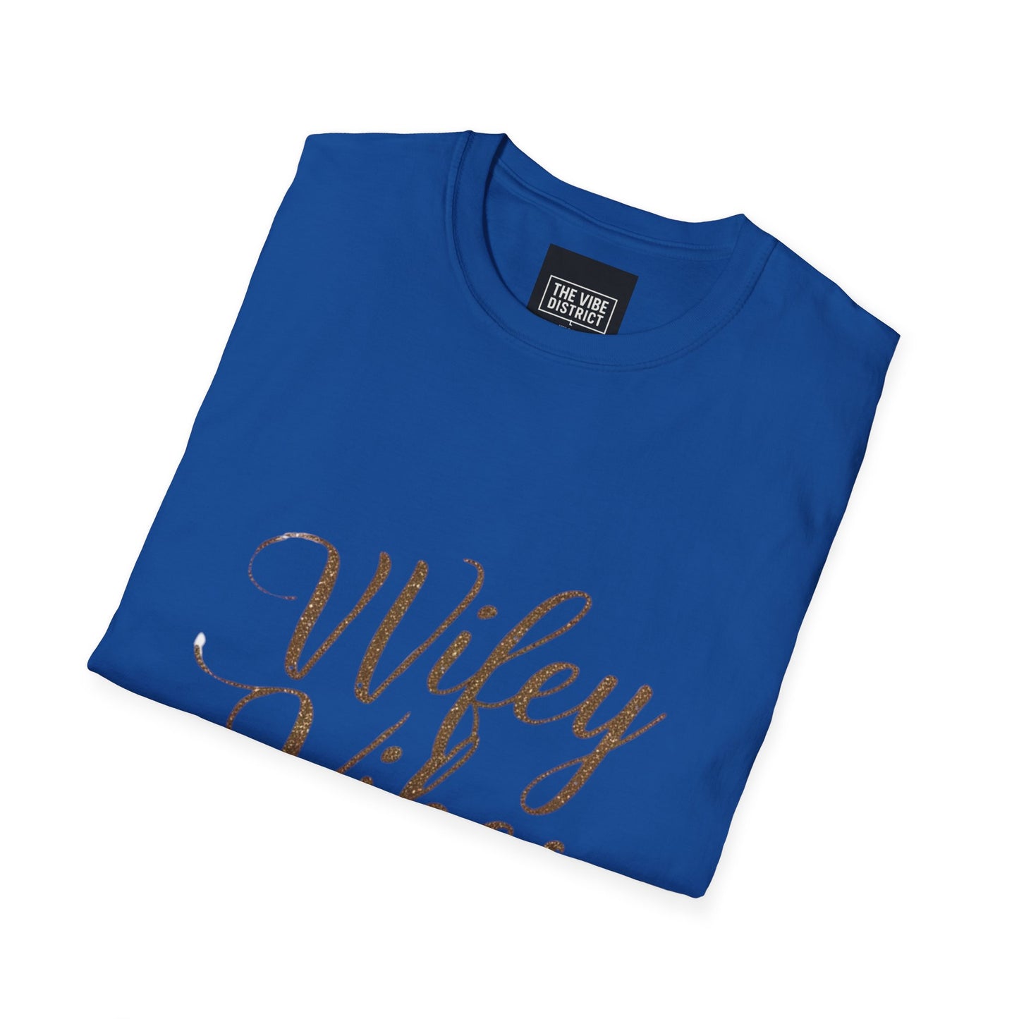 Wifey Vibes Unisex Softstyle T-Shirt - Perfect Gift for Brides and Newlyweds