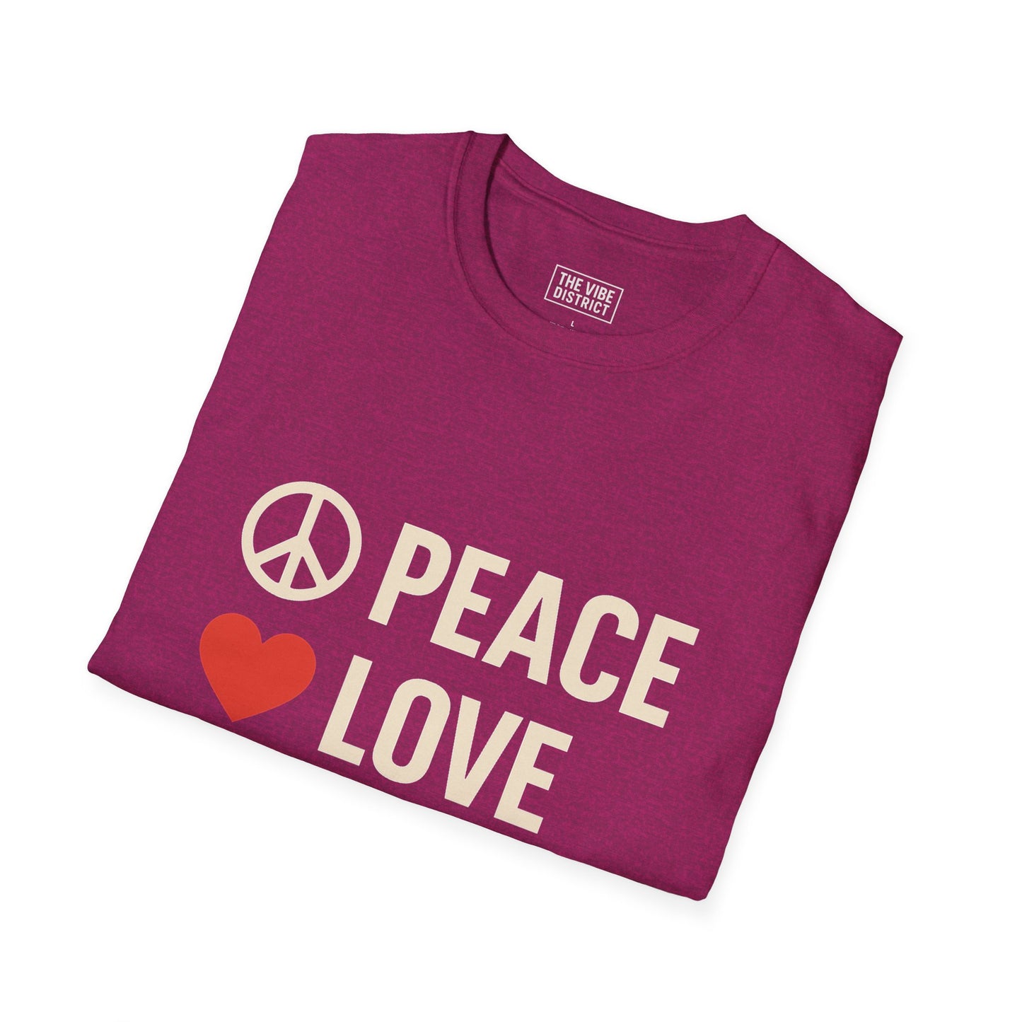 Peace Love Progress Unisex Softstyle T-Shirt, Casual Tee, Gift for Activists, Comfortable Wear, Fundraiser Event Shirt