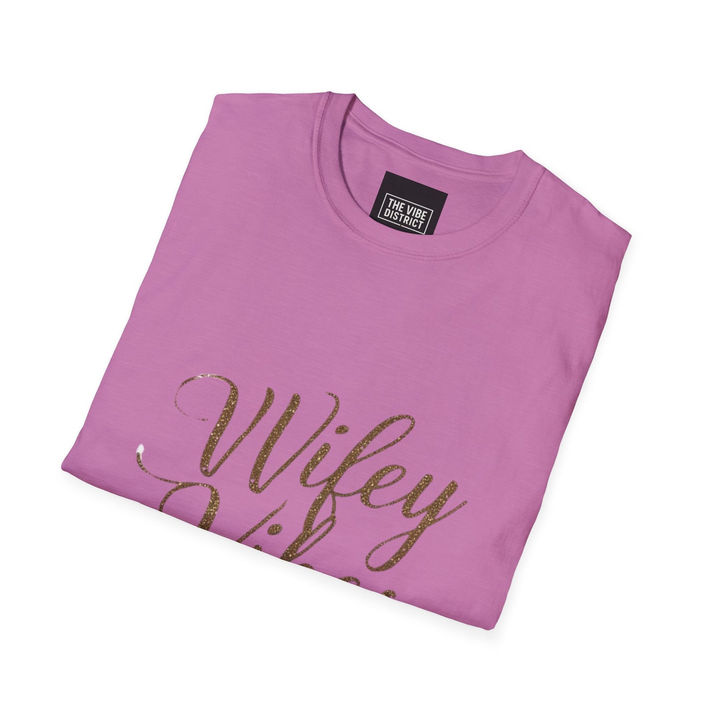 Wifey Vibes Unisex Softstyle T-Shirt - Perfect Gift for Brides and Newlyweds