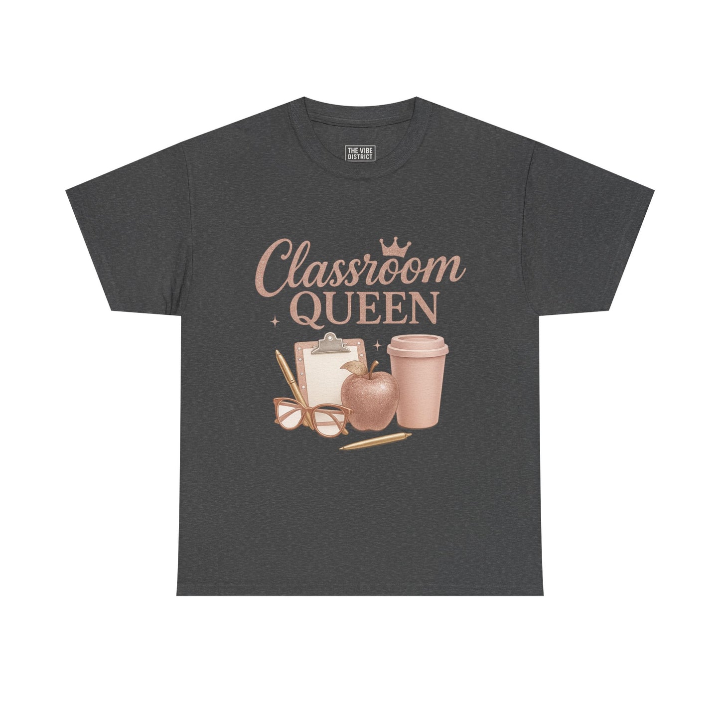 Classroom Queen Tee, Fun Teacher Shirt, Back to School Gift, Educational Apparel, Teacher Appreciation, Unisex Cotton Tee