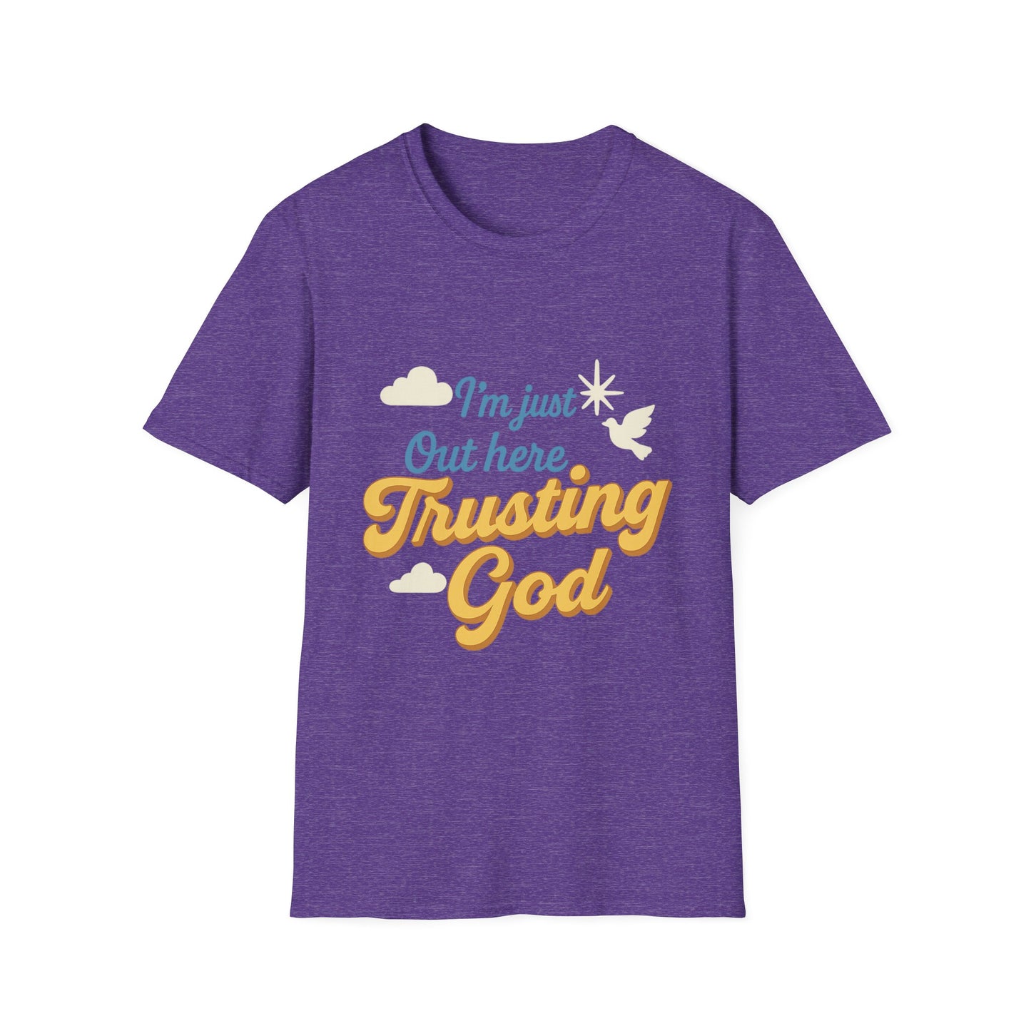 Trusting God Tee, Inspirational Gift, Christian Apparel, Casual Wear, Everyday Comfort