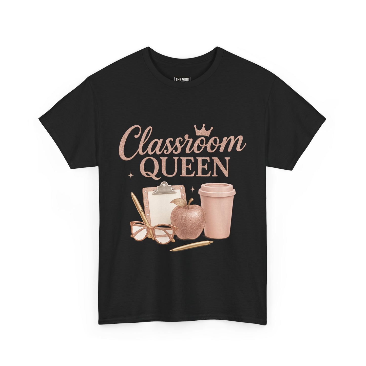 Classroom Queen Tee, Fun Teacher Shirt, Back to School Gift, Educational Apparel, Teacher Appreciation, Unisex Cotton Tee