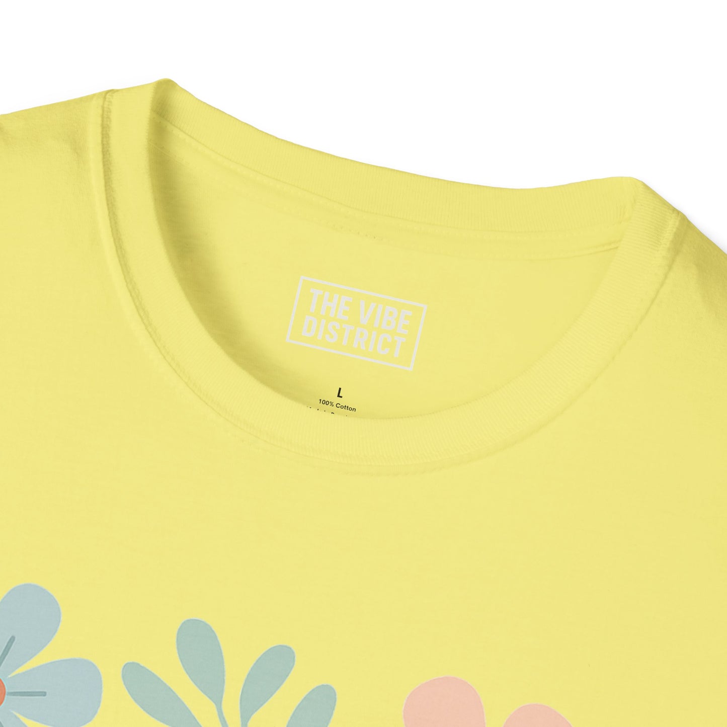 Self-Care Isn't Selfish Unisex Softstyle T-Shirt - Floral Design for Mental Health Awareness