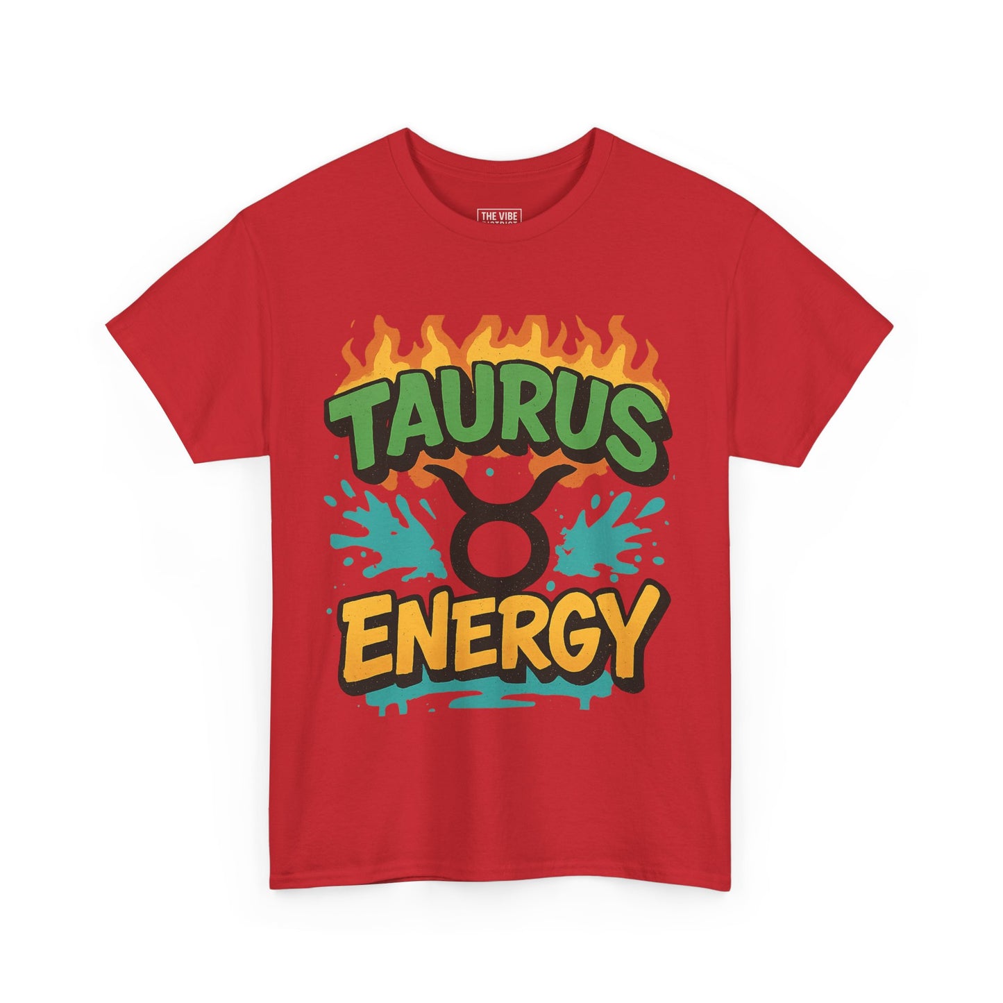 Taurus Energy Graphic Tee - Unisex Heavy Cotton Shirt, Astrology Gift, Birthday Present, Zodiac Apparel, Trendy Casual Wear