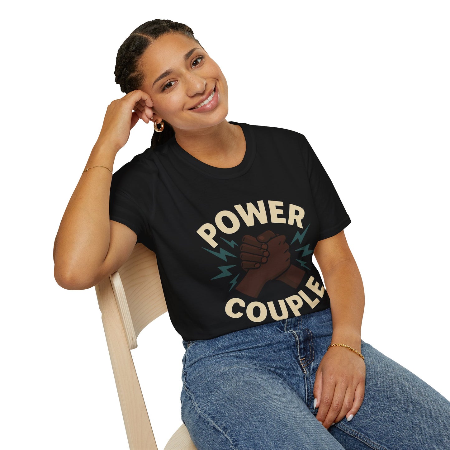 Power Couple Unisex T-Shirt, Couple Anniversary Gift, Relationship Tee, Funny Couples Shirt, Matching Outfits, Love Apparel