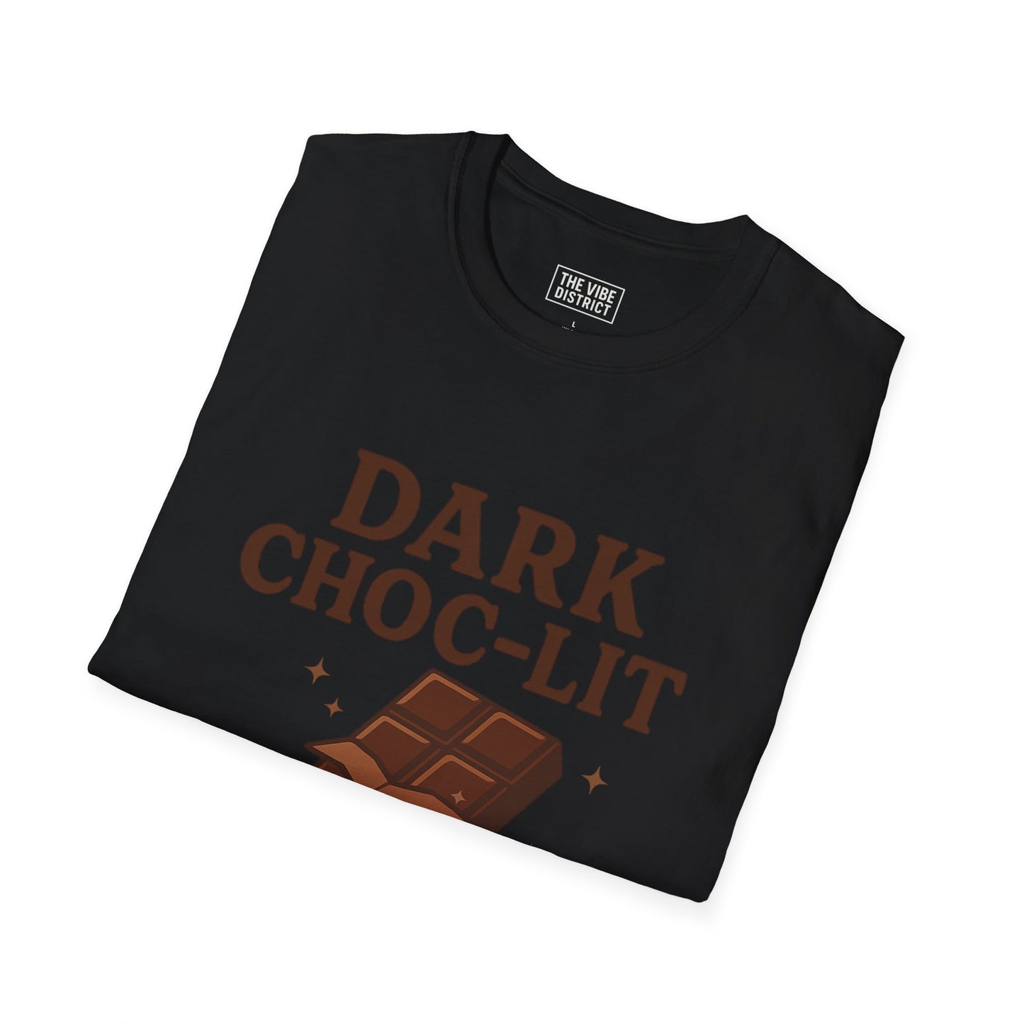 Dark Choc-Lit Unisex T-Shirt | Melanin Pride Tee, Casual Wear, Gift for Chocolate Lovers, Birthday Apparel, Black History Month