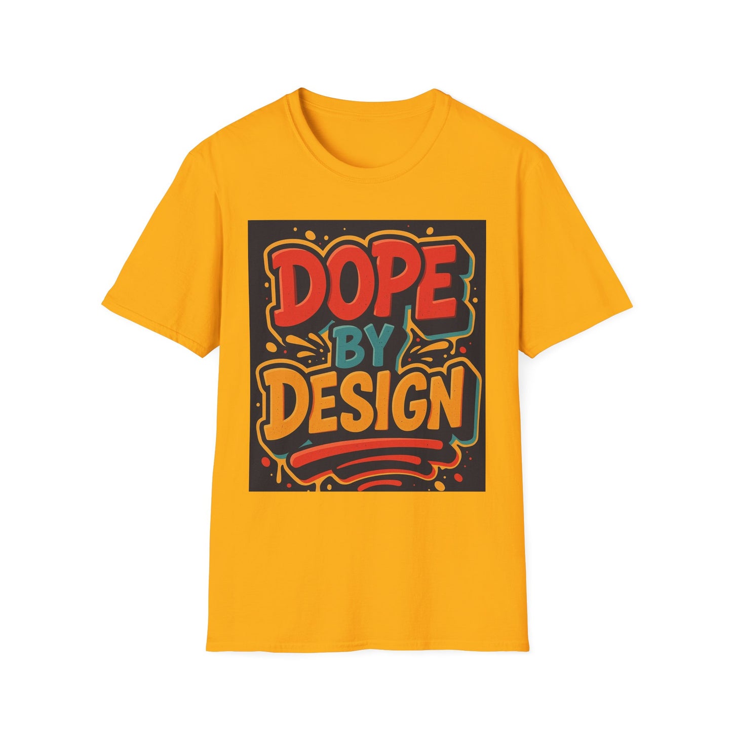 Dope by Design Unisex Softstyle T-Shirt - Vibrant Graphic Tee for Casual Wear