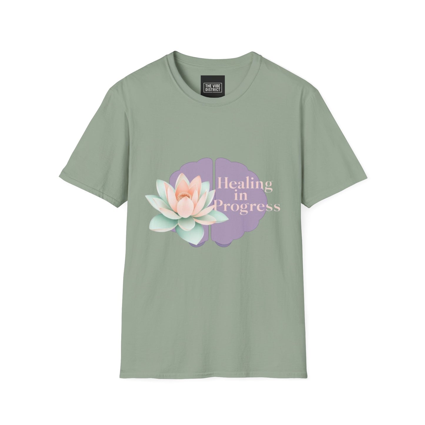 Healing in Progress Unisex Softstyle T-Shirt - Mindfulness & Wellness Apparel